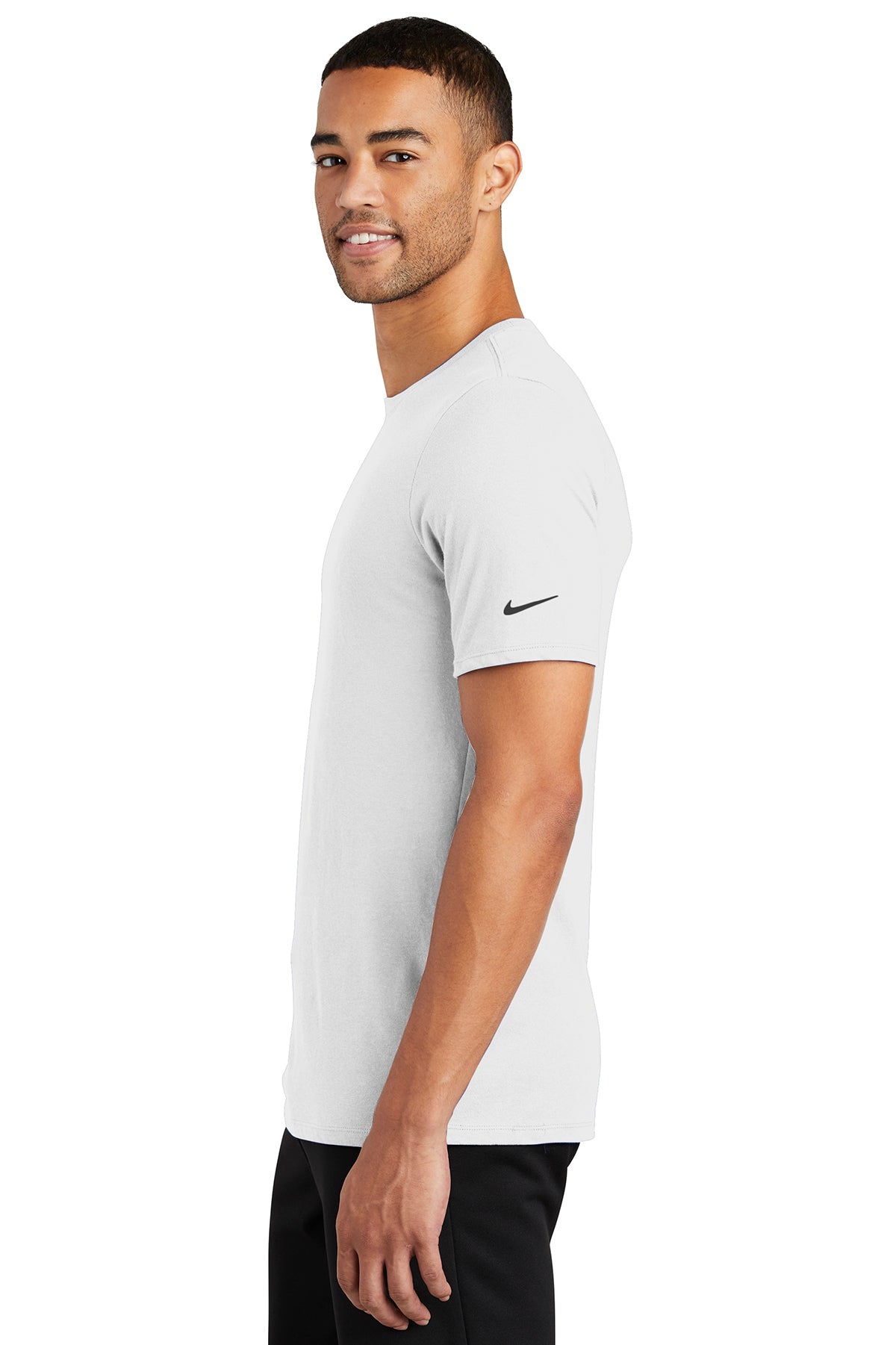 nike drifit cottonpoly tee nkbq5231 white