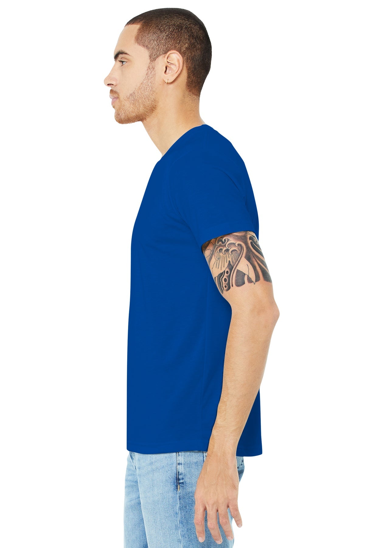 bella + canvas unisex made in the usa jersey short sleeve t-shirt 3001u true royal