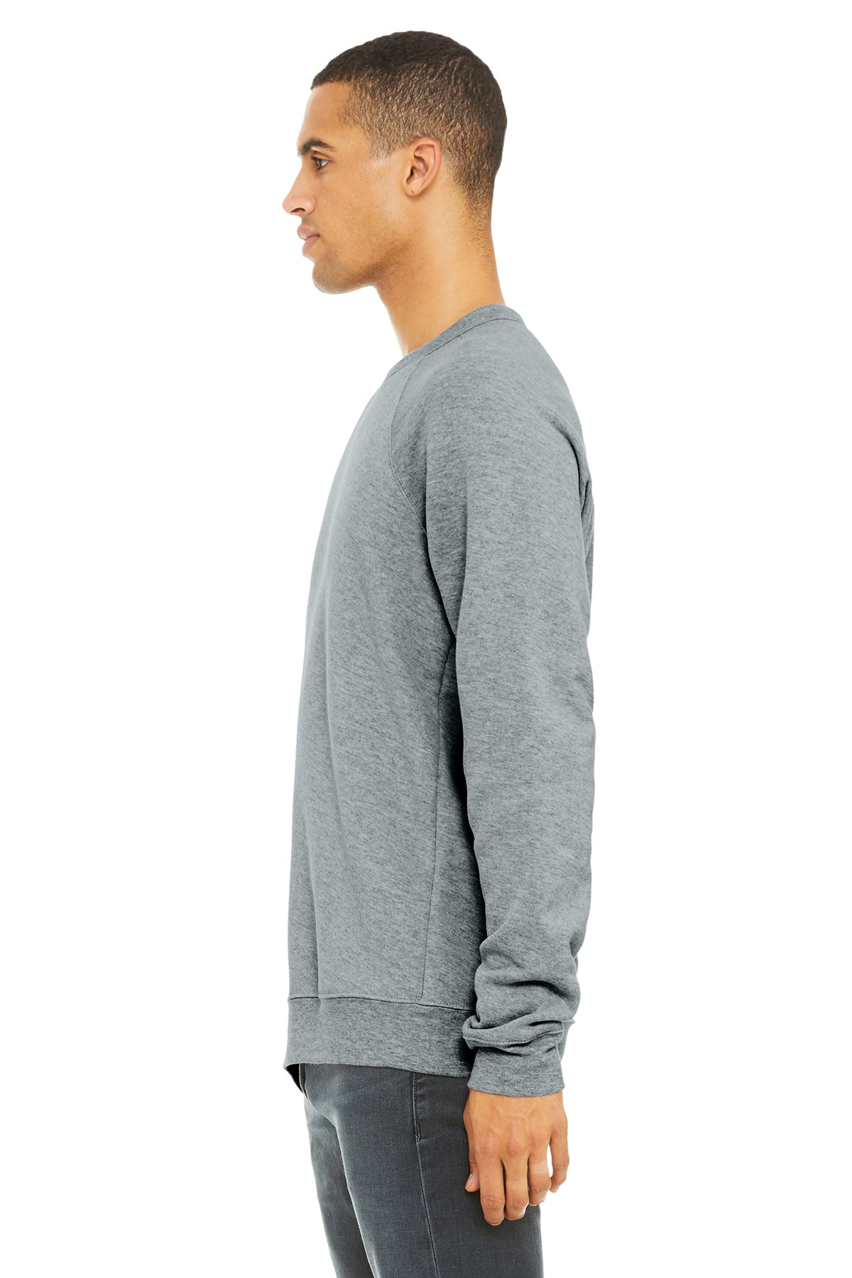 bella + canvas_3901_athletic heather_company_logo_sweatshirts