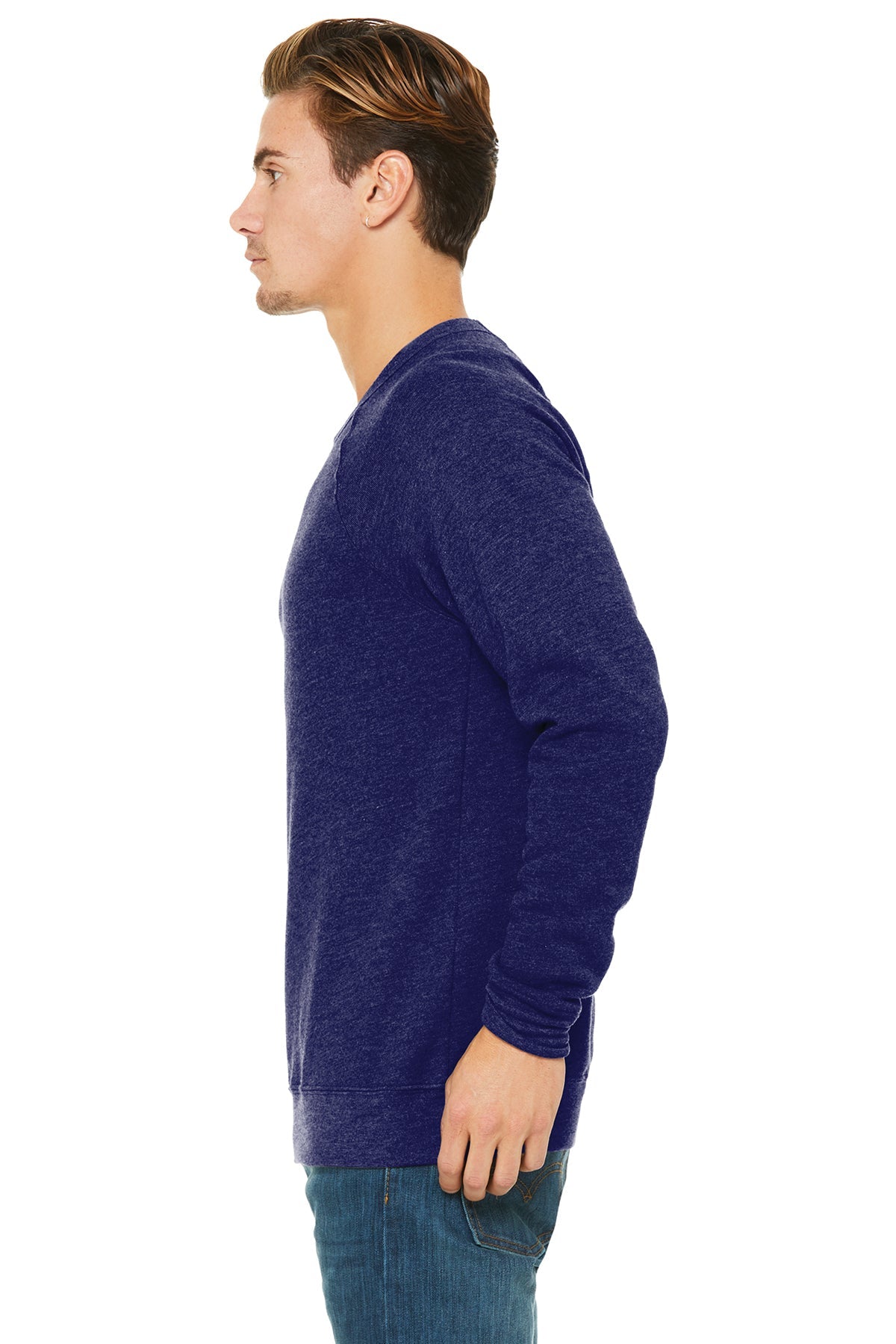 bella + canvas_3901_navy triblend_company_logo_sweatshirts