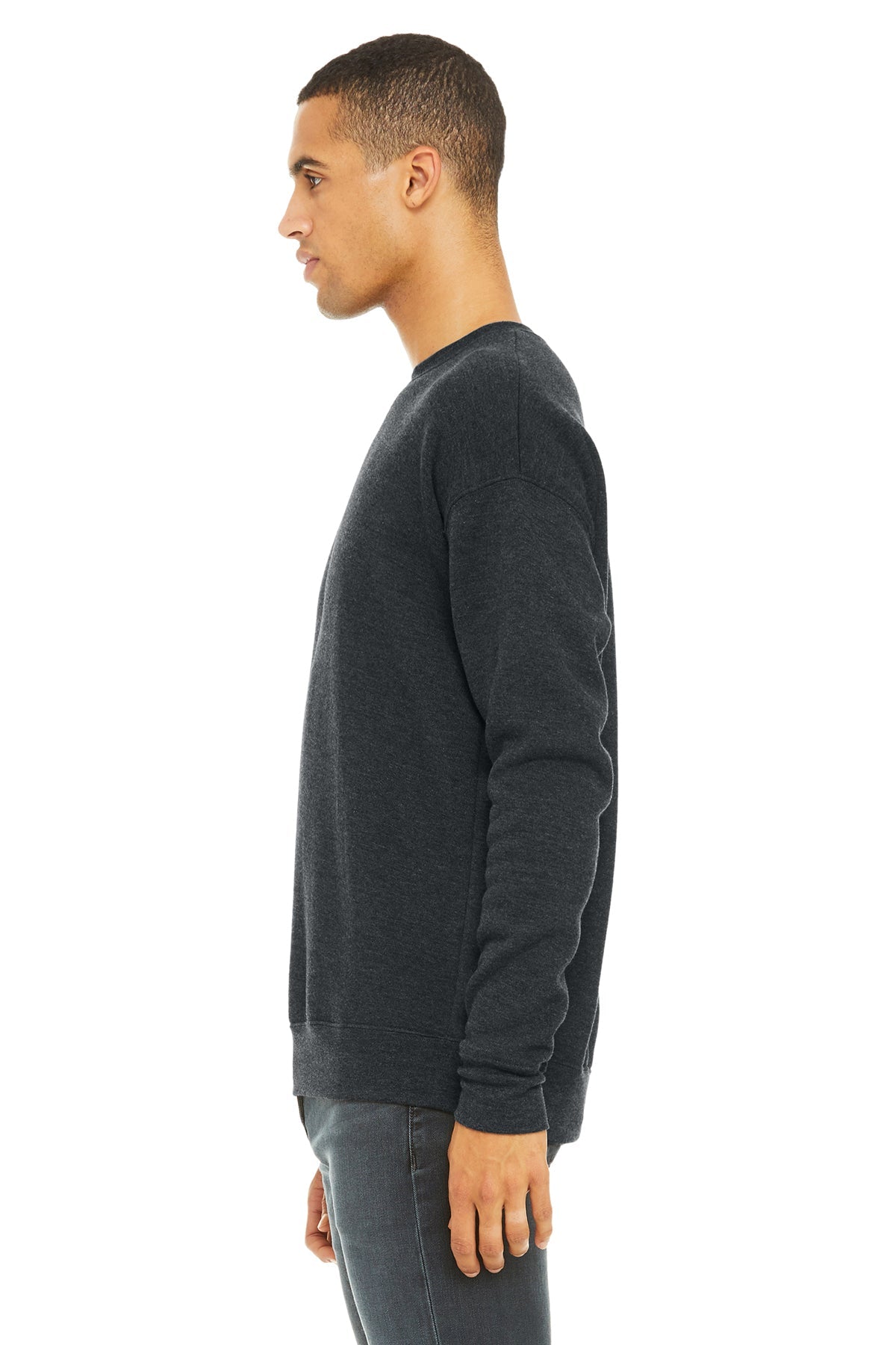 bella + canvas_3945_dark gry heather_company_logo_sweatshirts