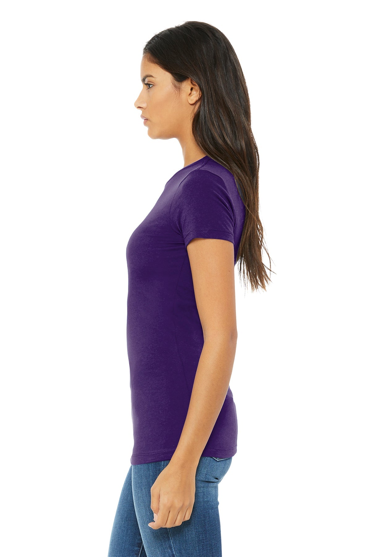 bella + canvas ladies the favorite t-shirt 6004 team purple