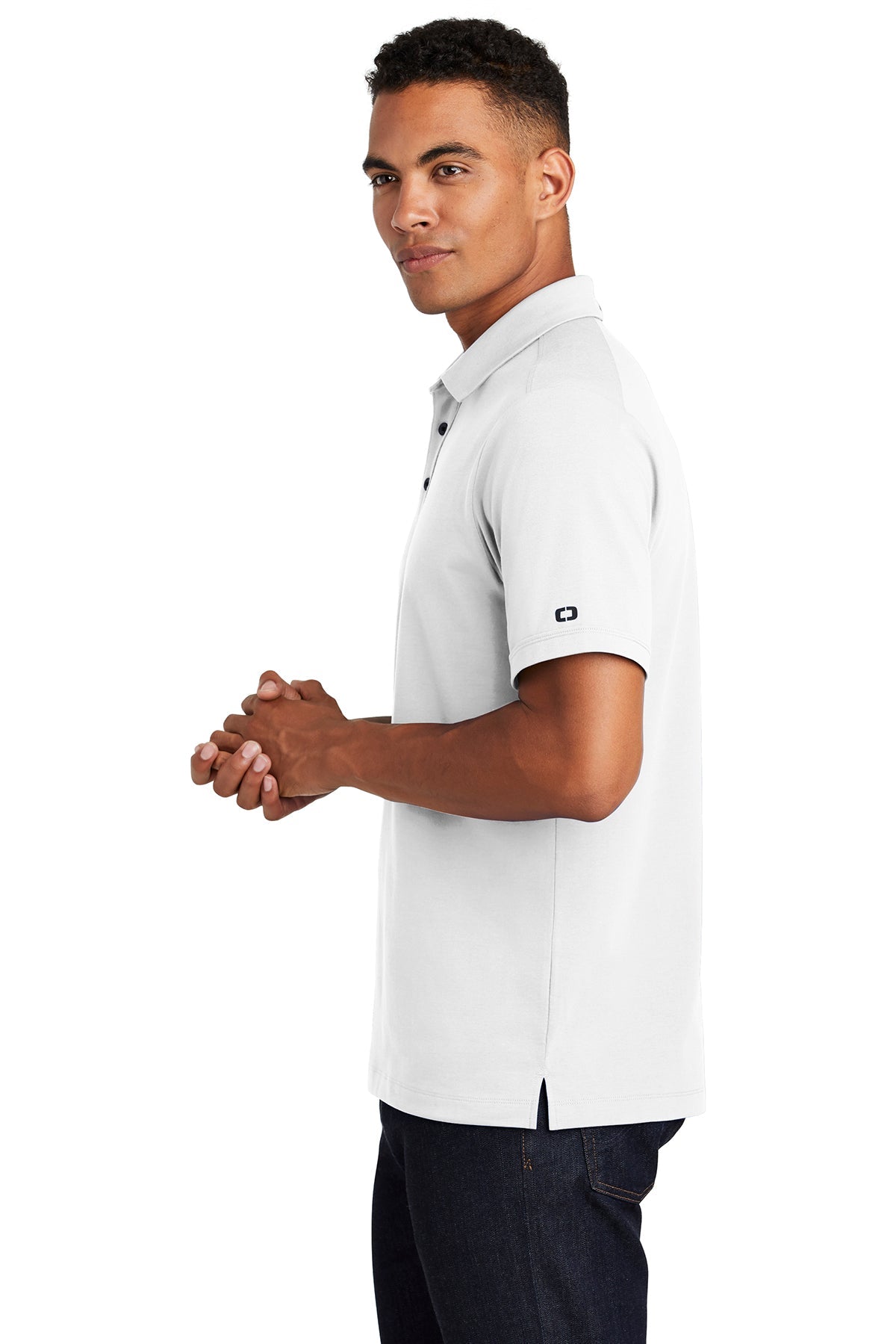 OGIO Limit Branded Polos, Bright White [Spring Meadow Nursery]