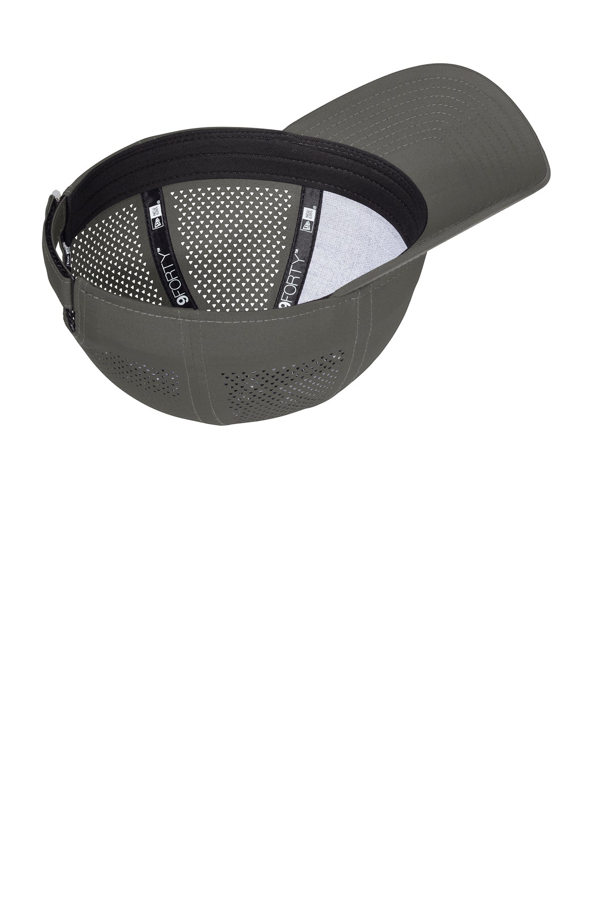 New Era Perforated Performance Custom Caps, Graphite [NARENCO]