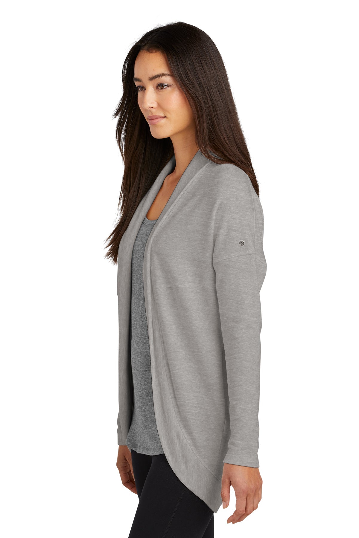 OGIO Ladies Luuma Cocoon Fleece, Petrol Grey Heather