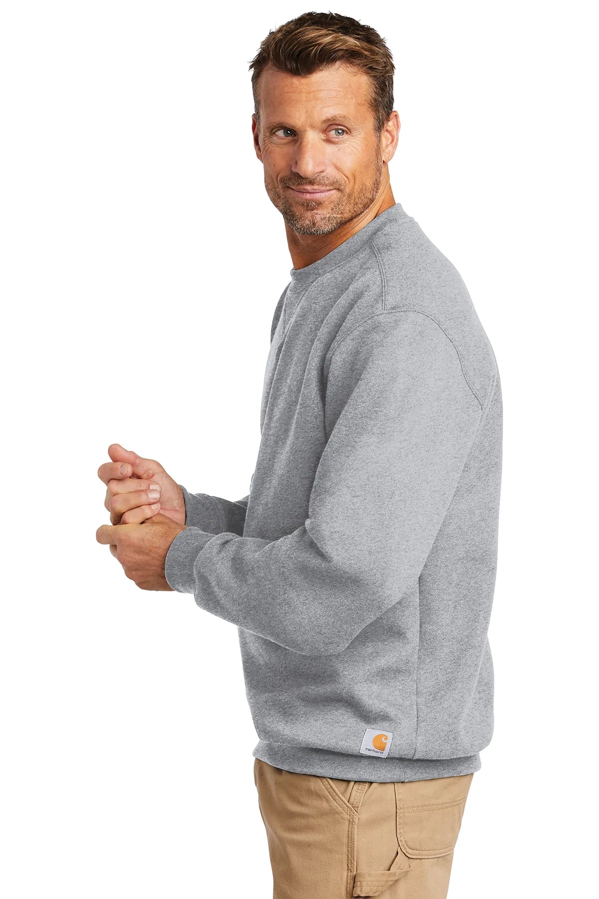 Carhartt Midweight Custom Sweatshirts, Heather Grey [Century Sales and Management]