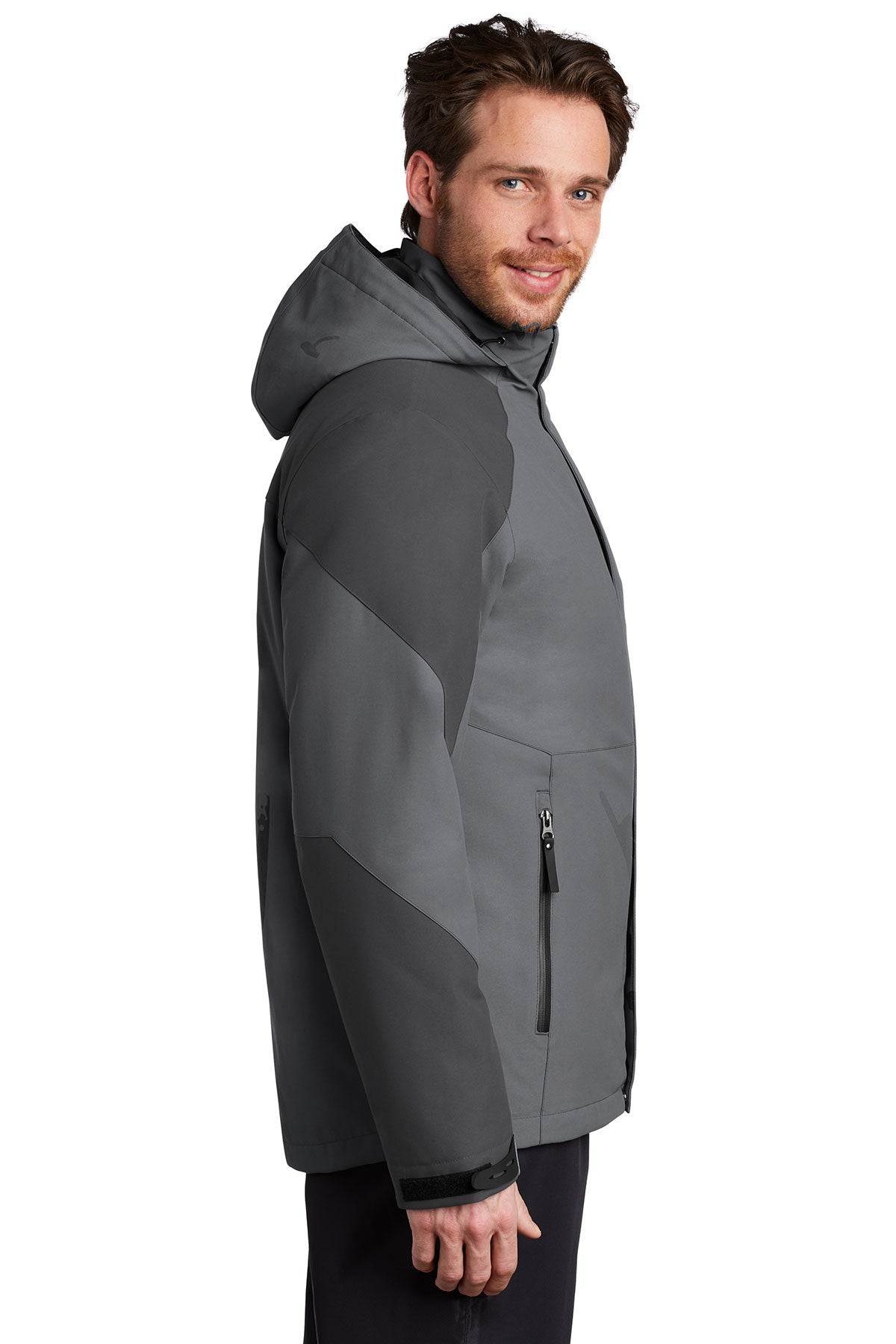 port authority_j405 _shadow grey/ storm grey_company_logo_jackets