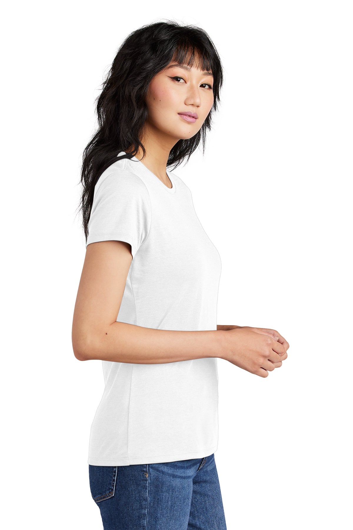 District Made Ladies Perfect Tri Crew Tee