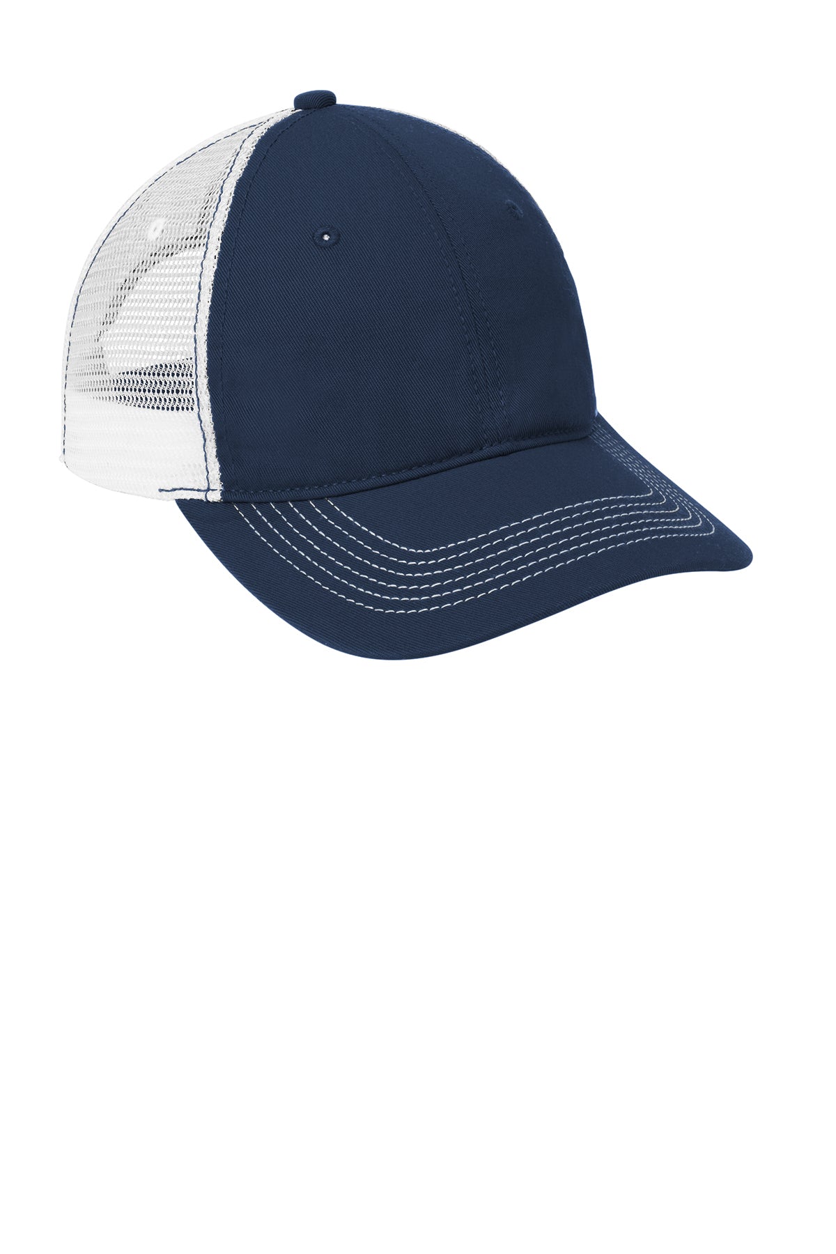 District Mesh Back Caps, New Navy/ White