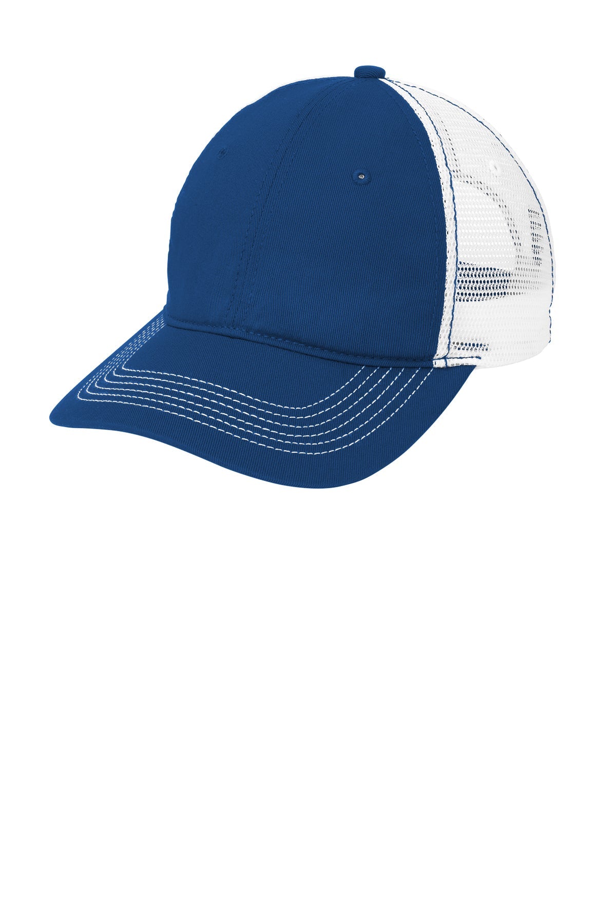 District Mesh Back Caps, Royal/ White