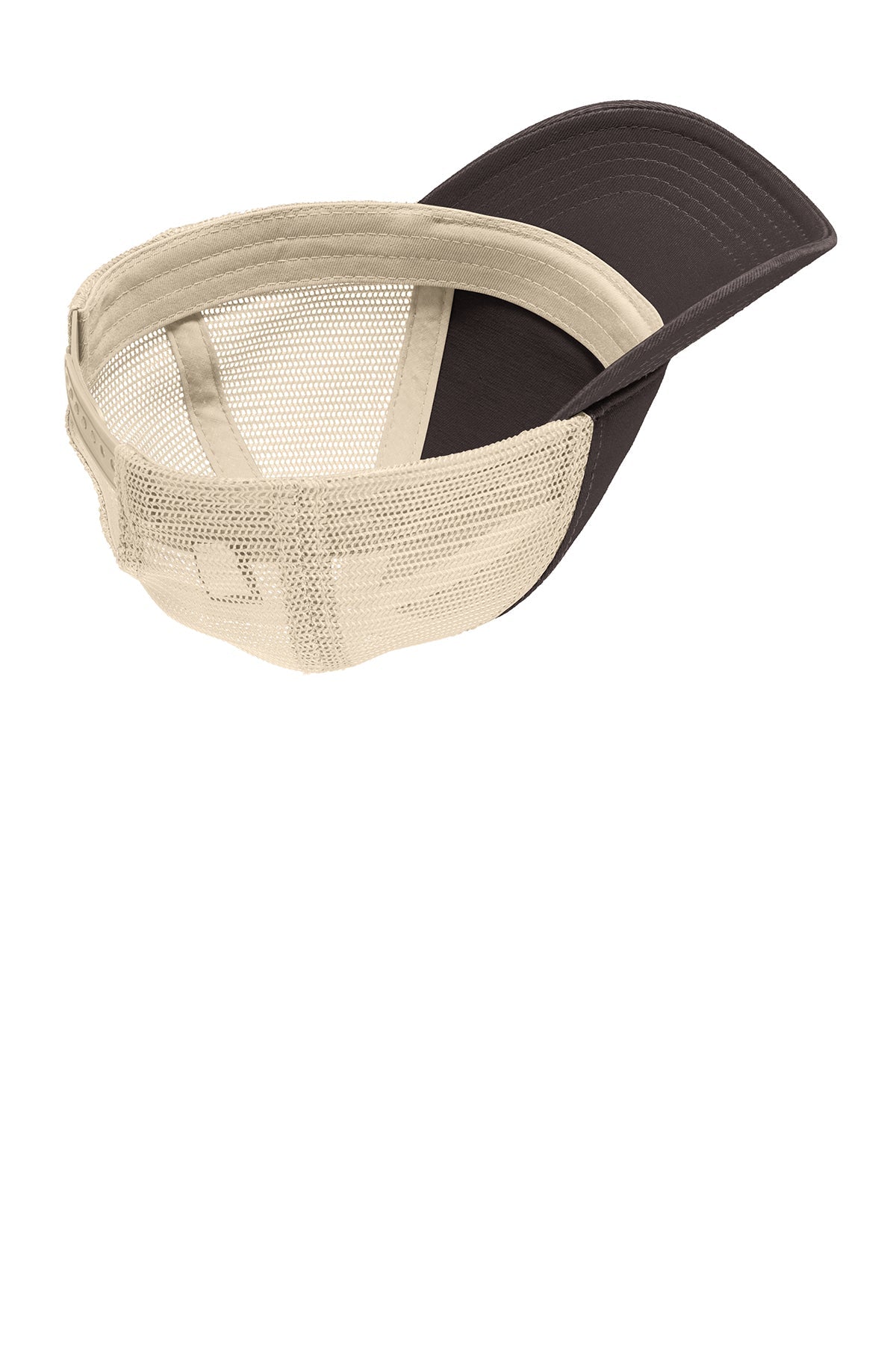 District Super Soft Mesh Back Caps, Chocolate Brown/ Stone