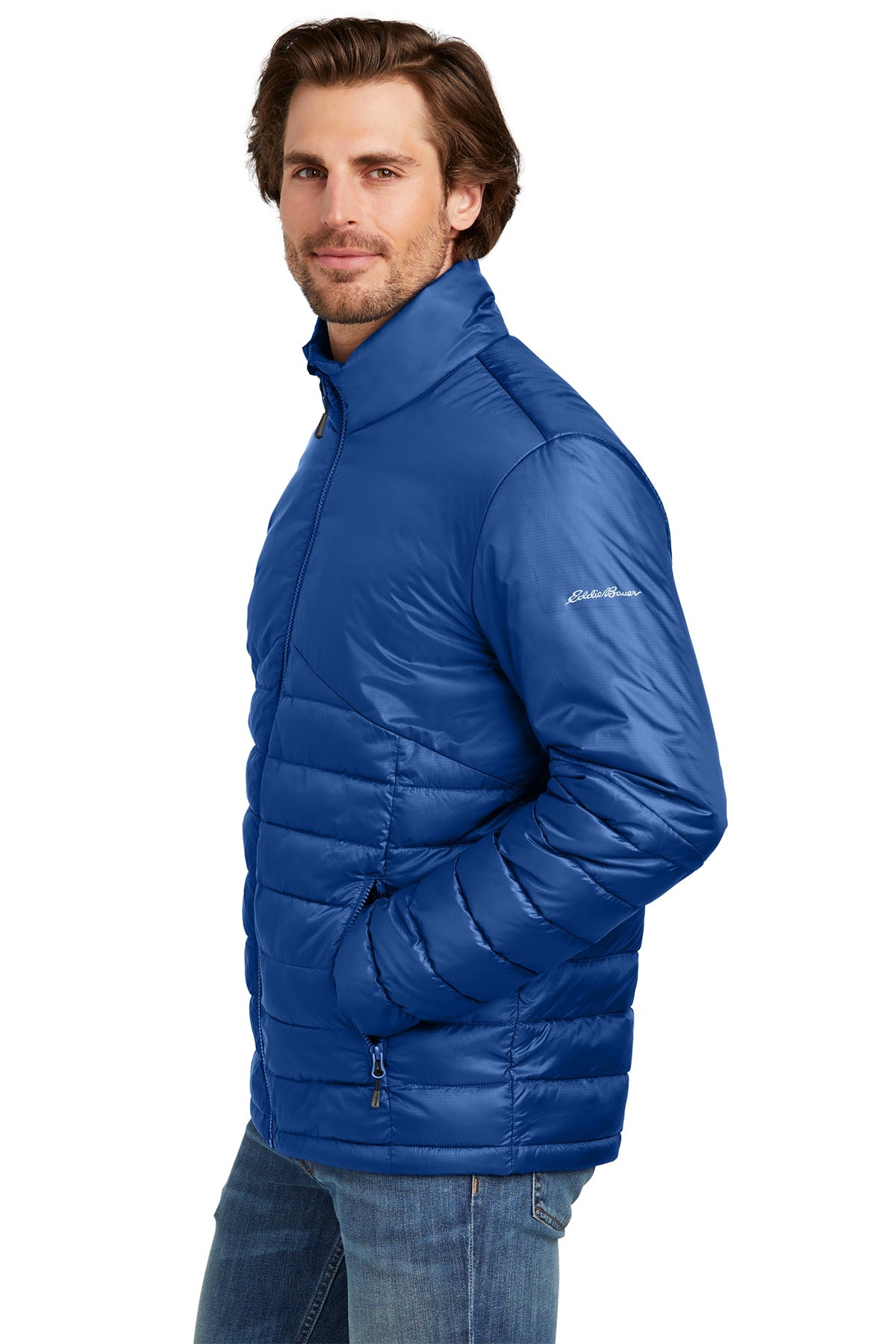 Eddie Bauer Custom Quilted Jackets, Cobalt Blue