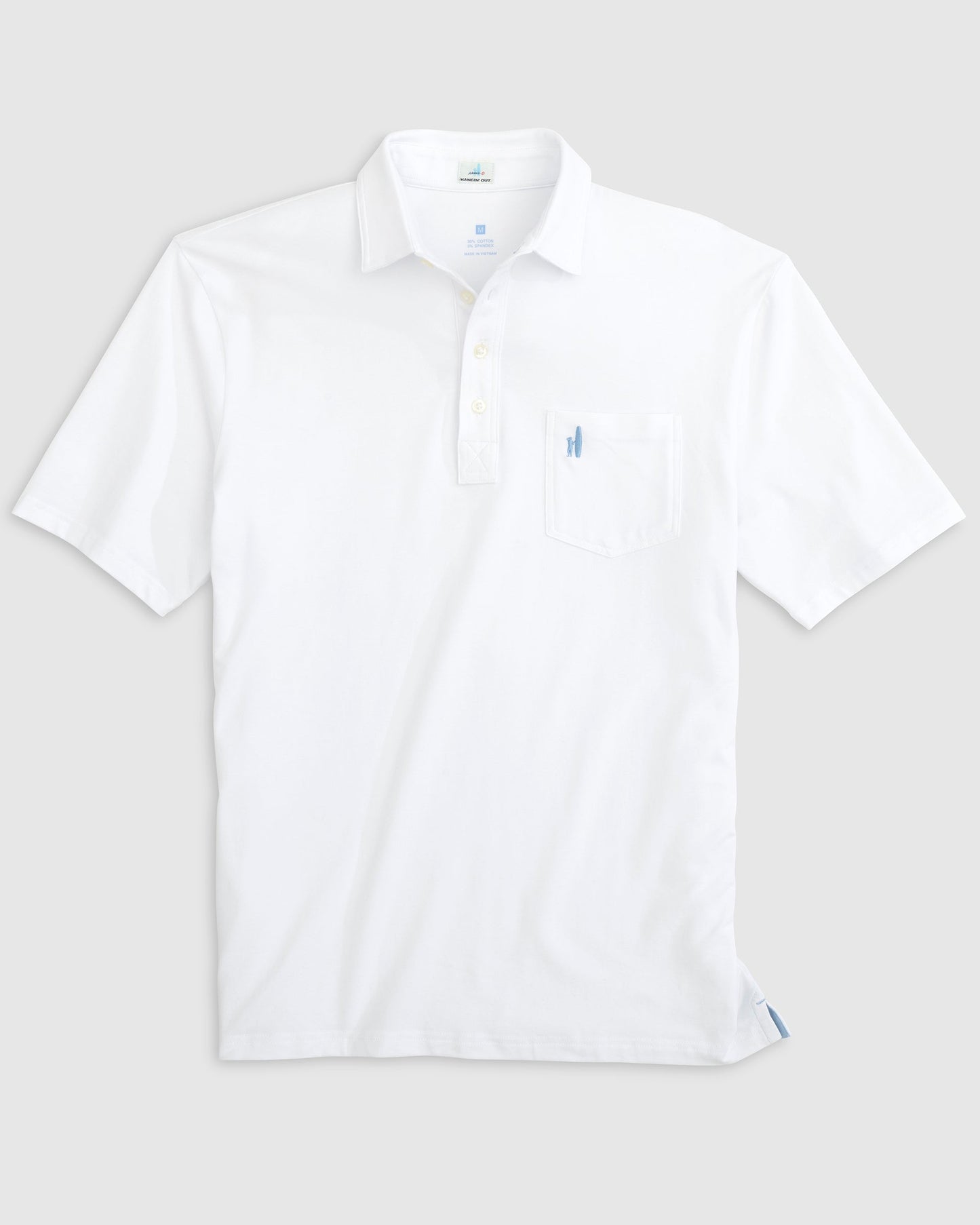 Johnnie O The Original 4 Button Polo JMPO3000 White
