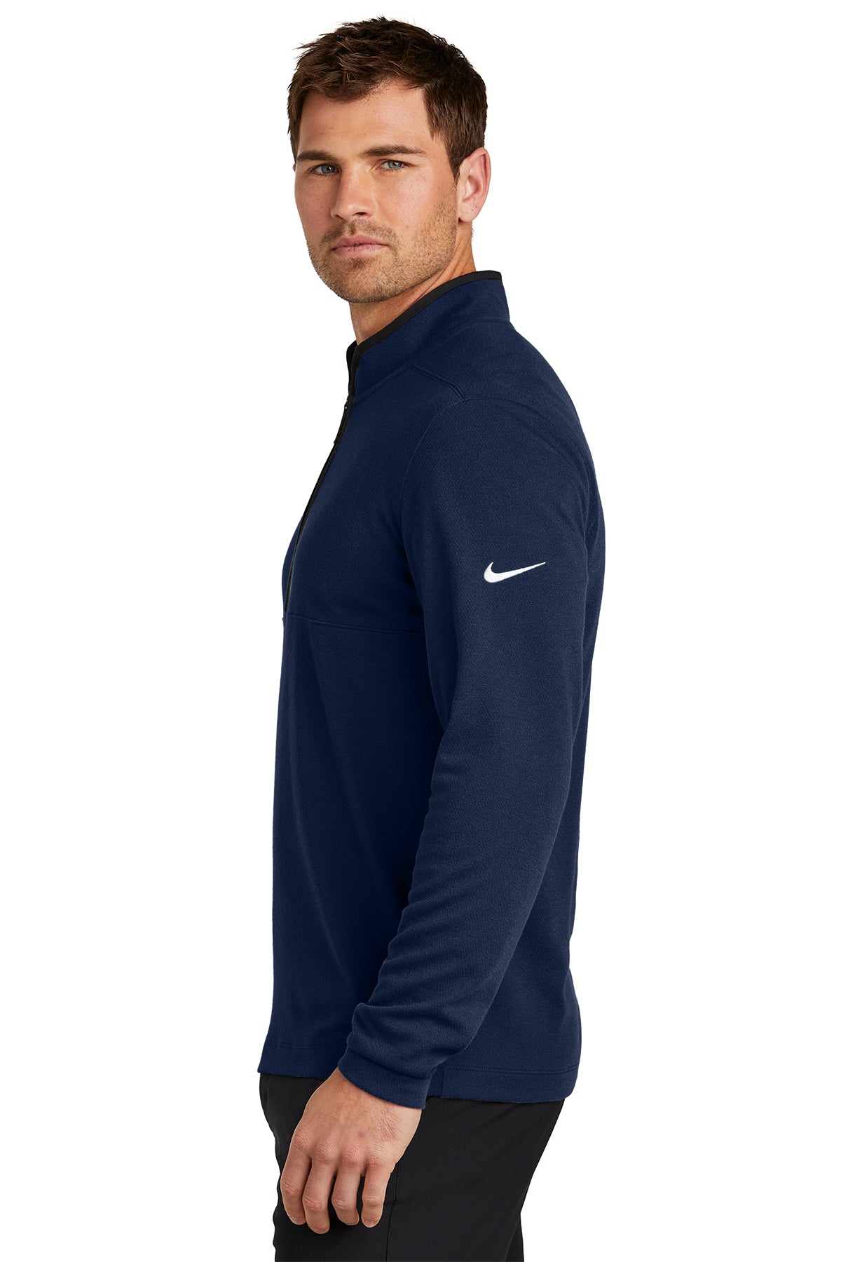Nike Textured Customized Quarter Zips, College Navy [St Louis Music]
