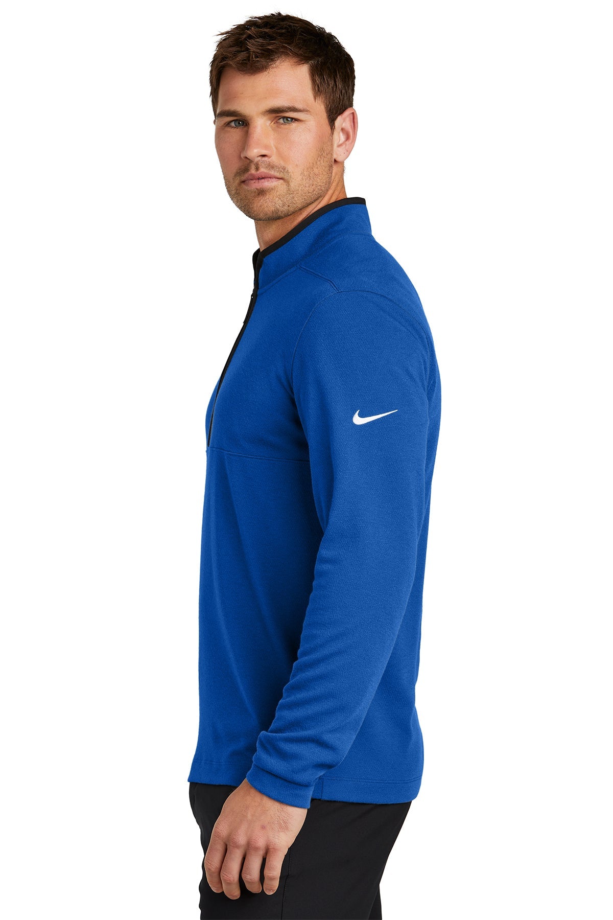 Nike Textured Customized Quarter Zips, Gym Blue