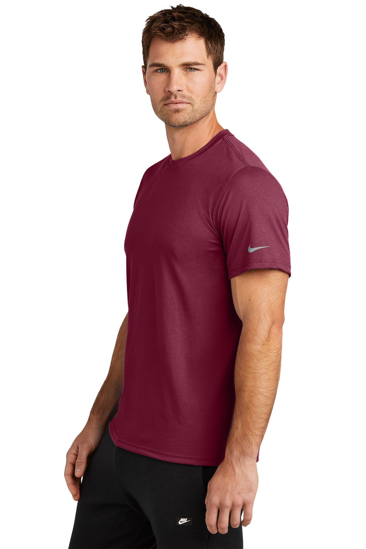 Nike Swoosh Sleeve rLegend Customized Tee's, TeamMaroon
