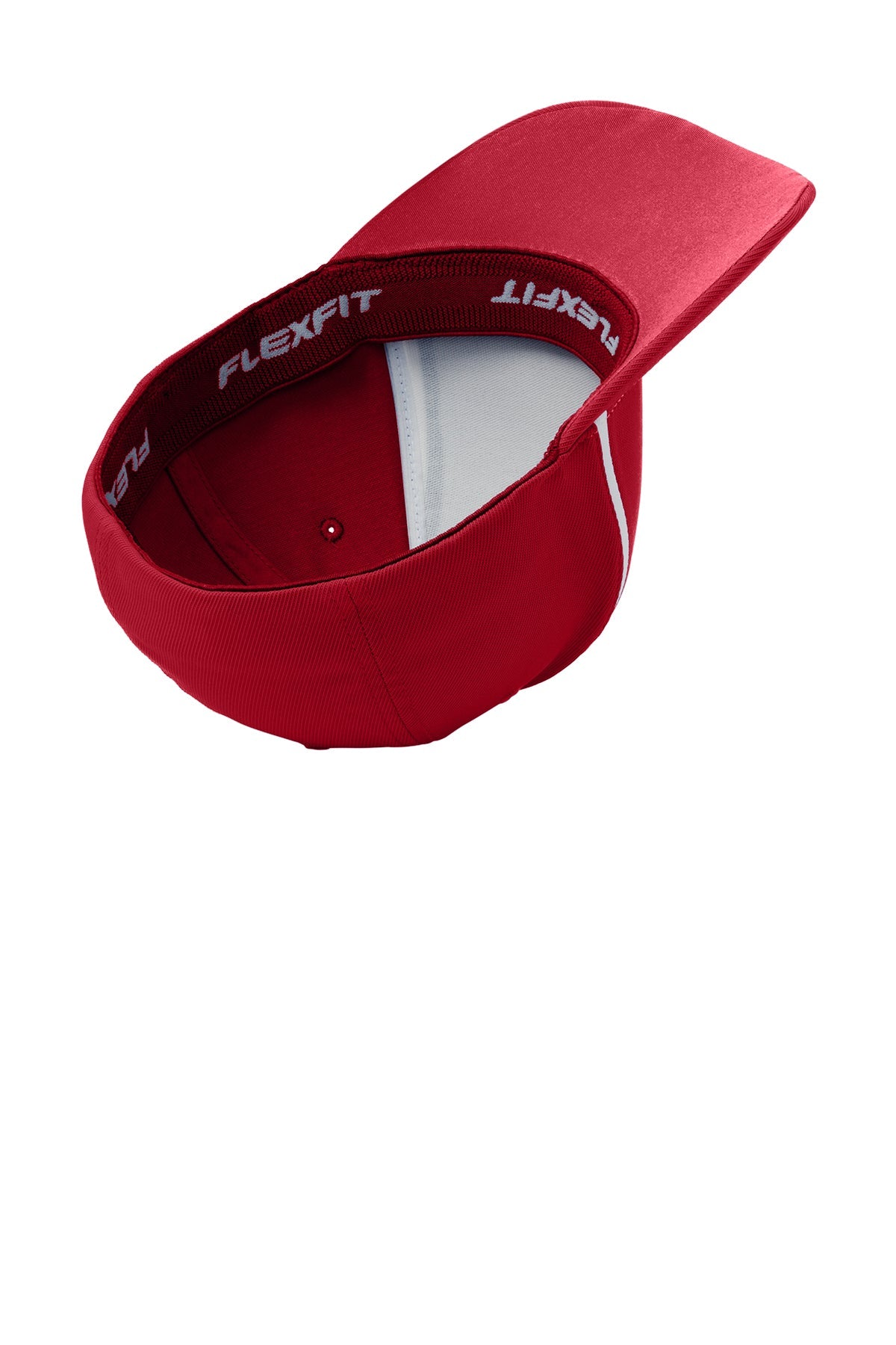 Sport-Tek Flexfit Performance Custom Colorblock Caps, True Red/White