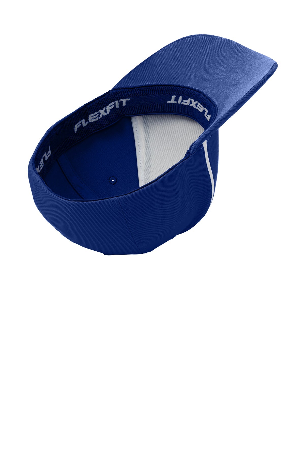 Sport-Tek Flexfit Performance Custom Colorblock Caps, True Royal/White