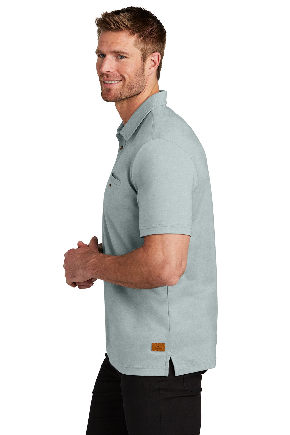 TravisMathew Sunsetters Custom Pocket Polos, Balsam Green Heather [Prive Haus]