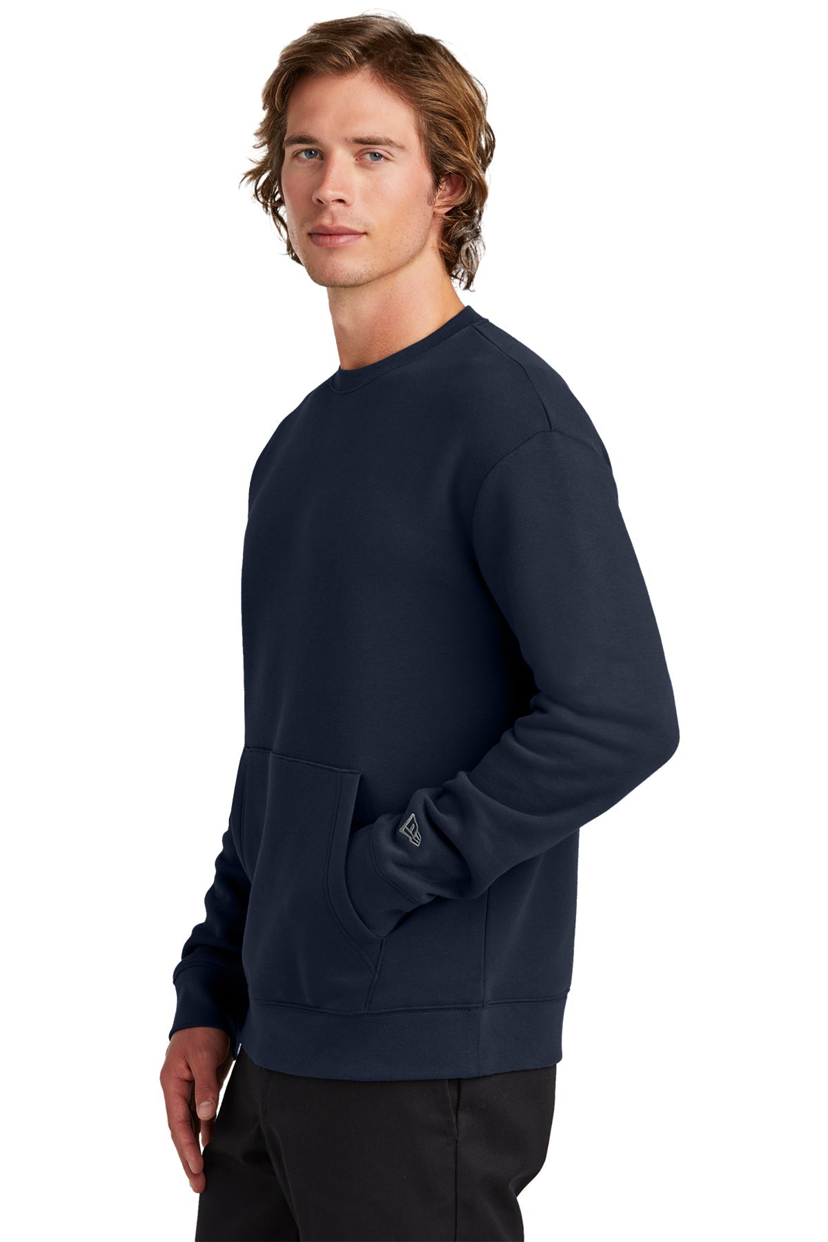 New Era Heritage Fleece Custom Pocket Sweatshirts, True Navy