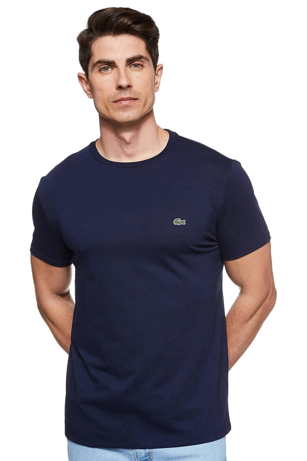 Lacoste Navy TH6709 custom work shirts