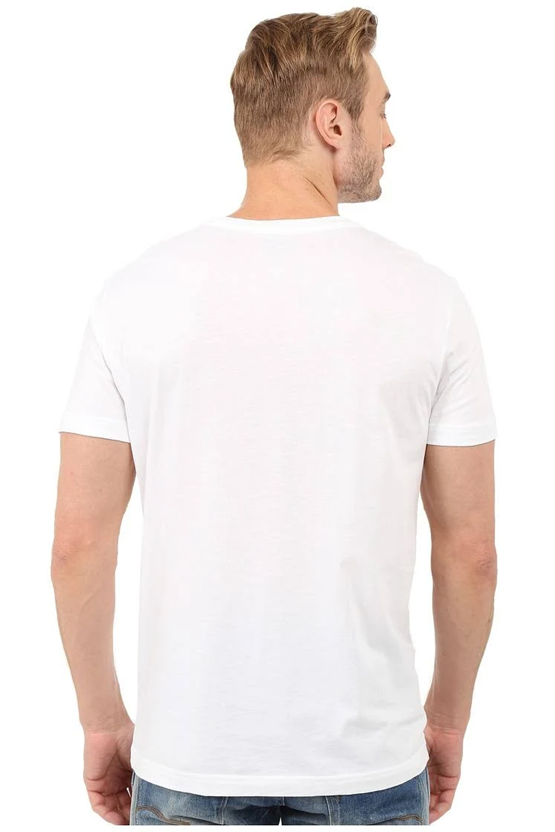 Custom Lacoste Mens Pima Cotton T Shirt TH6709 White