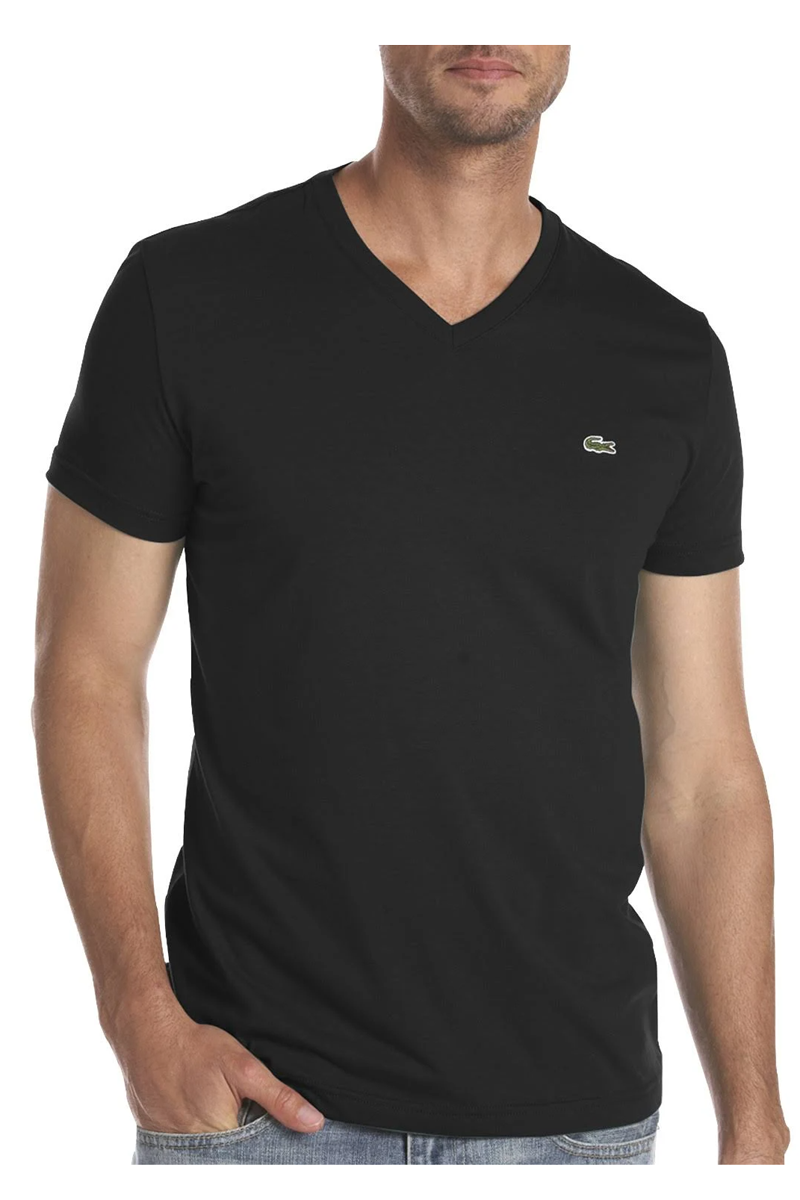 Lacoste Black TH6710 custom work shirts