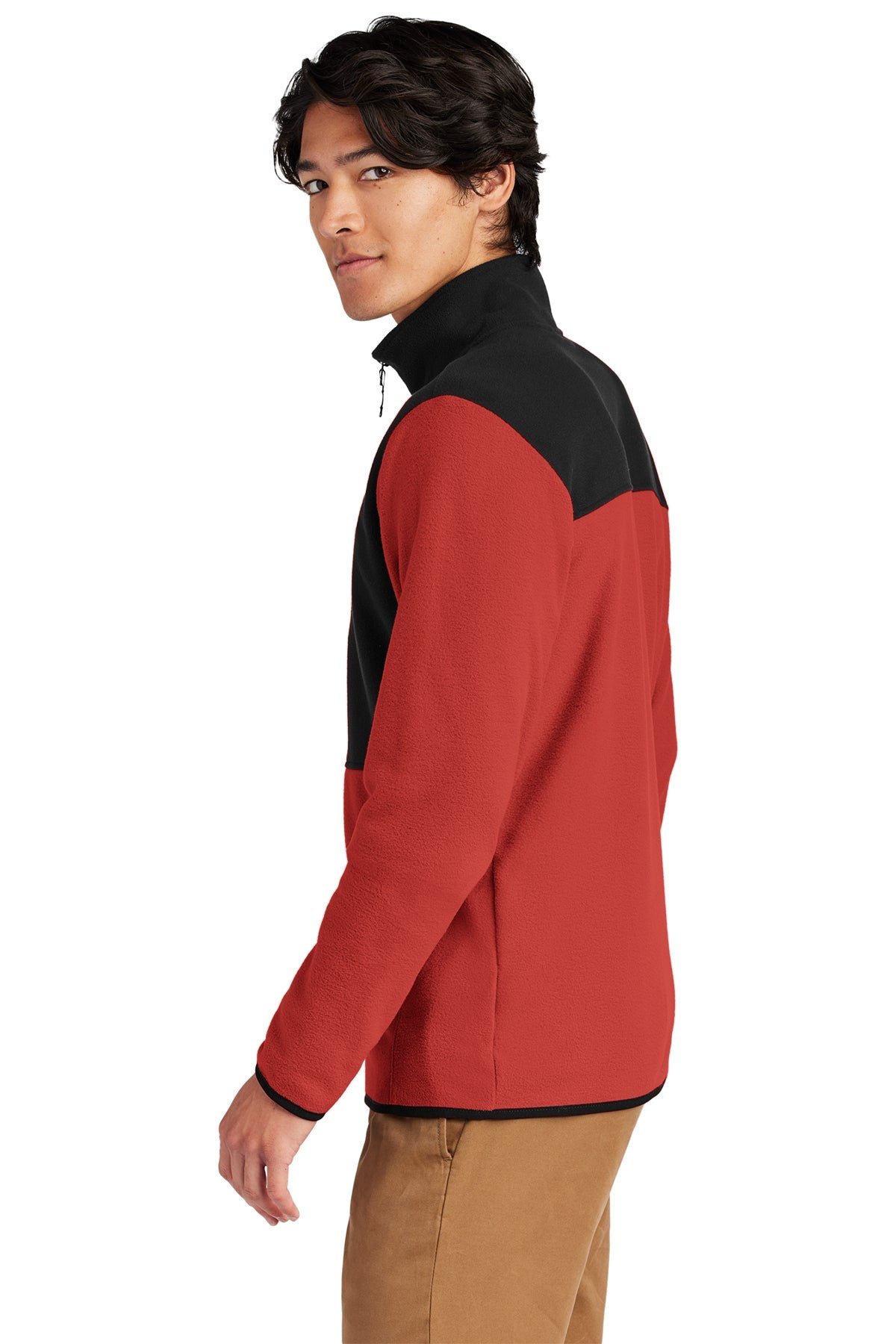 The North Face Glacier Custom Fleece Jackets, Rage Red