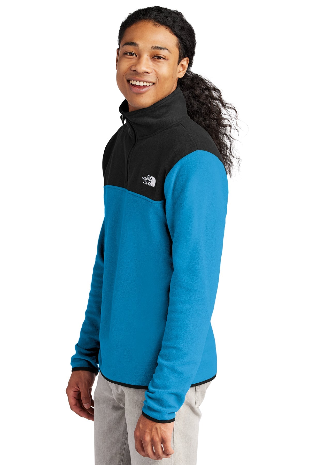 The North Face Glacier Custom Fleece 1/4 Zips, Hero Blue