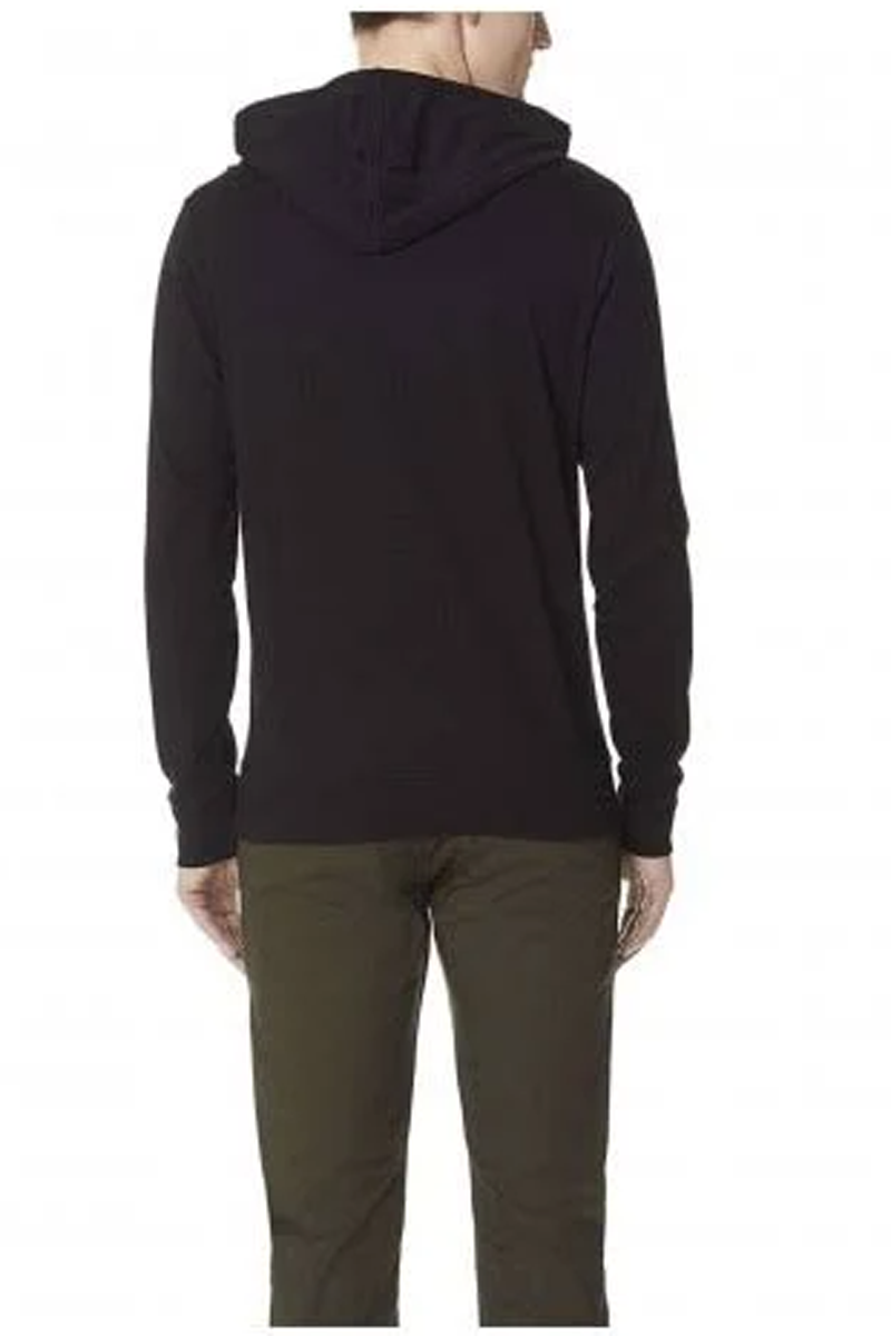 Custom Lacoste Mens Hooded Cotton T Shirt th9349 Black