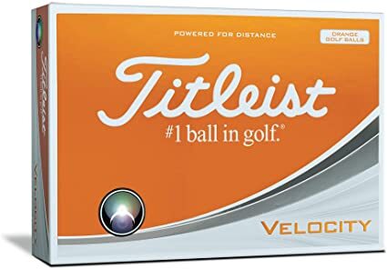 Titleist Velocity Golf Balls White, 1 Dozen Sleeves