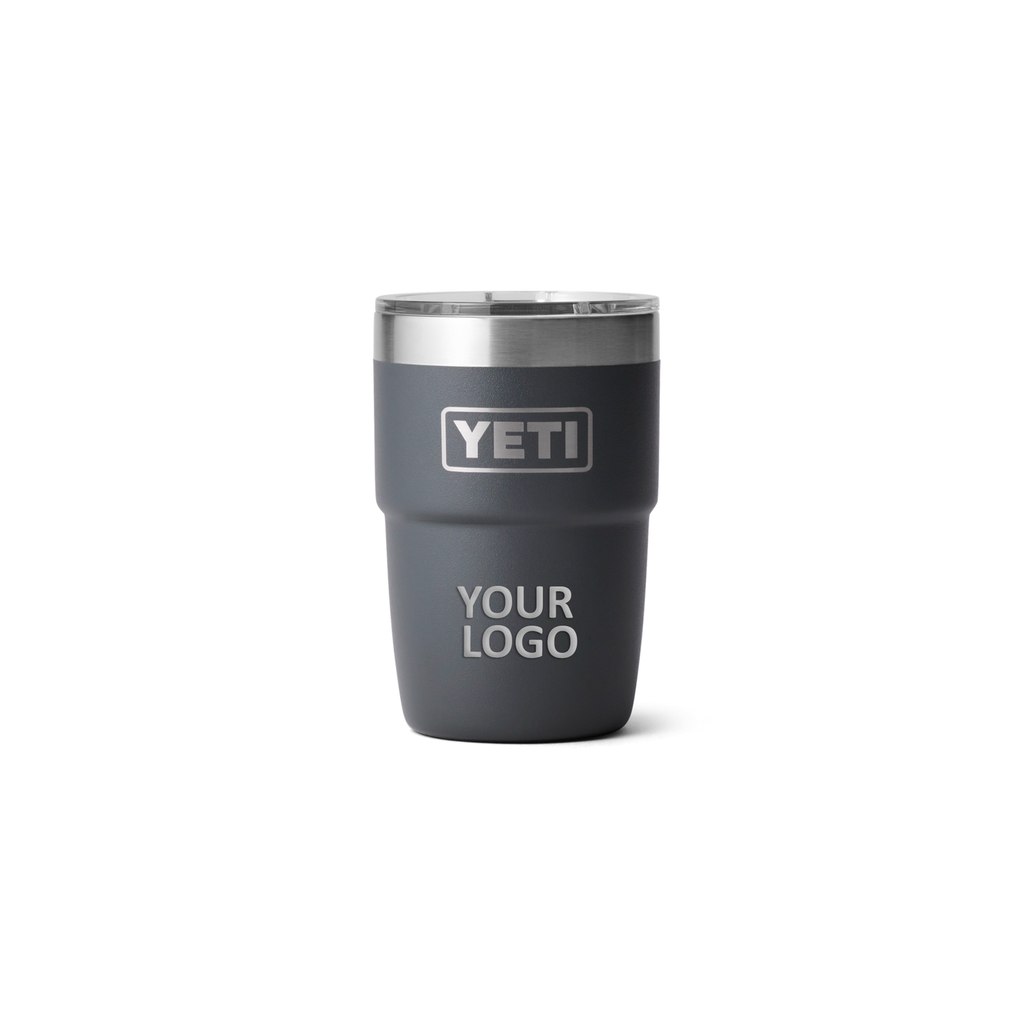 Custom Yeti Rambler 8 Oz Stackable Cup With Magslider Lid Charcoal