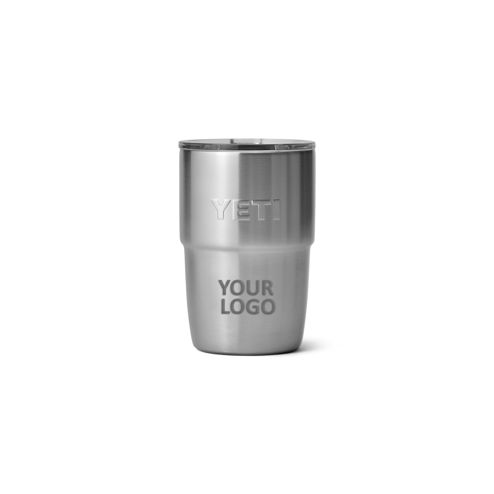 Yeti Branded 8 Oz Stackable Cups With Magslider Lid, Stainless