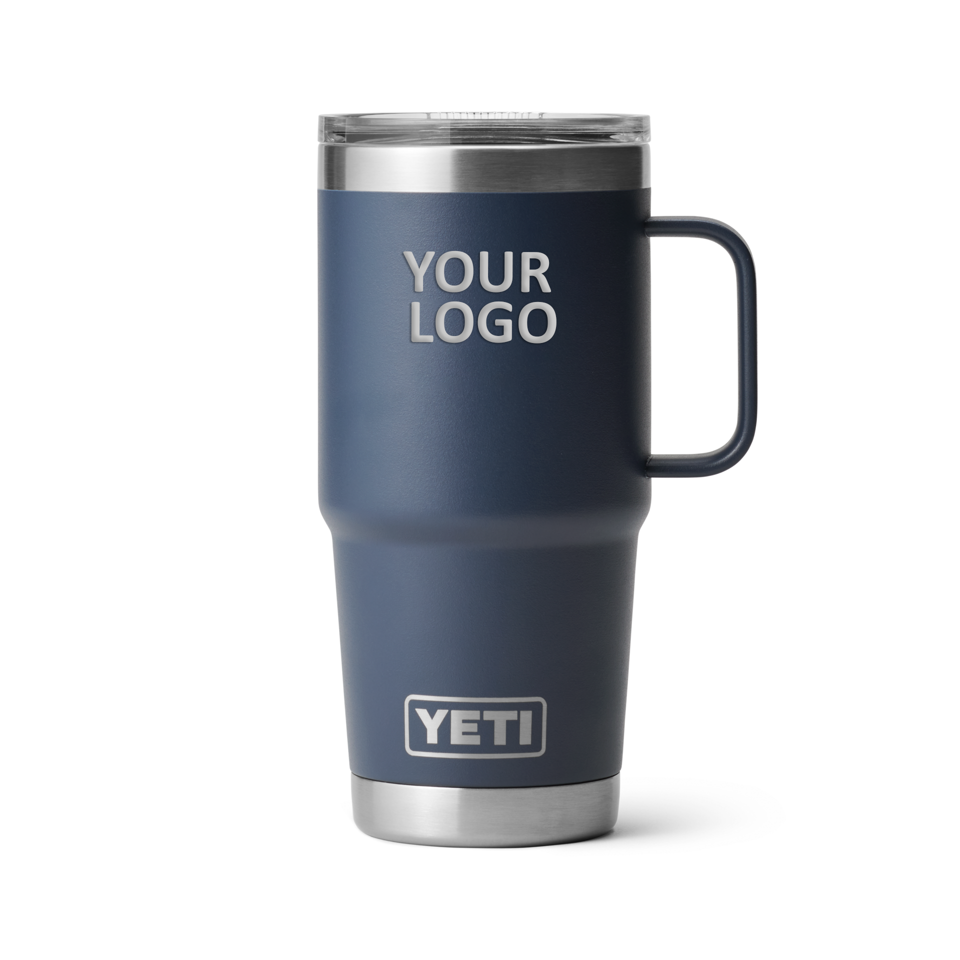 YETI Custom 20 oz Travel Mugs with Stronghold Lid, Navy