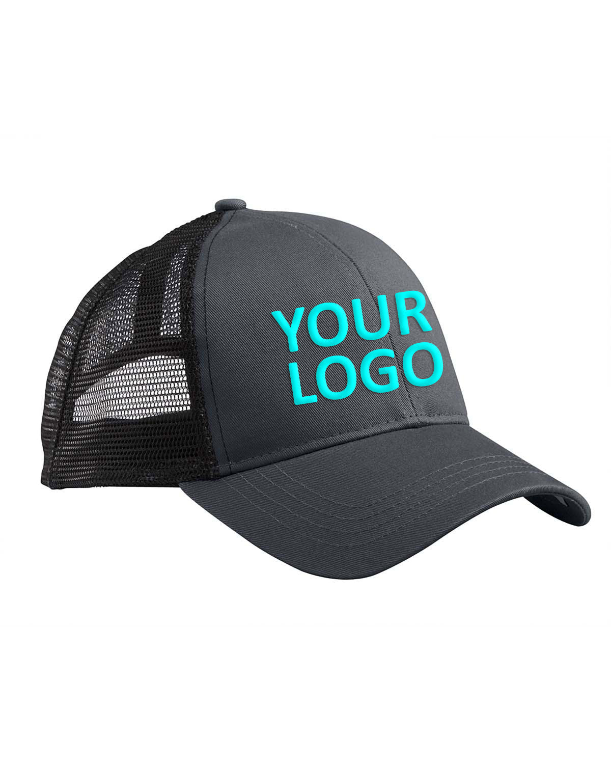 econscious_ec7070_charcoal/ black_company_logo_headwear