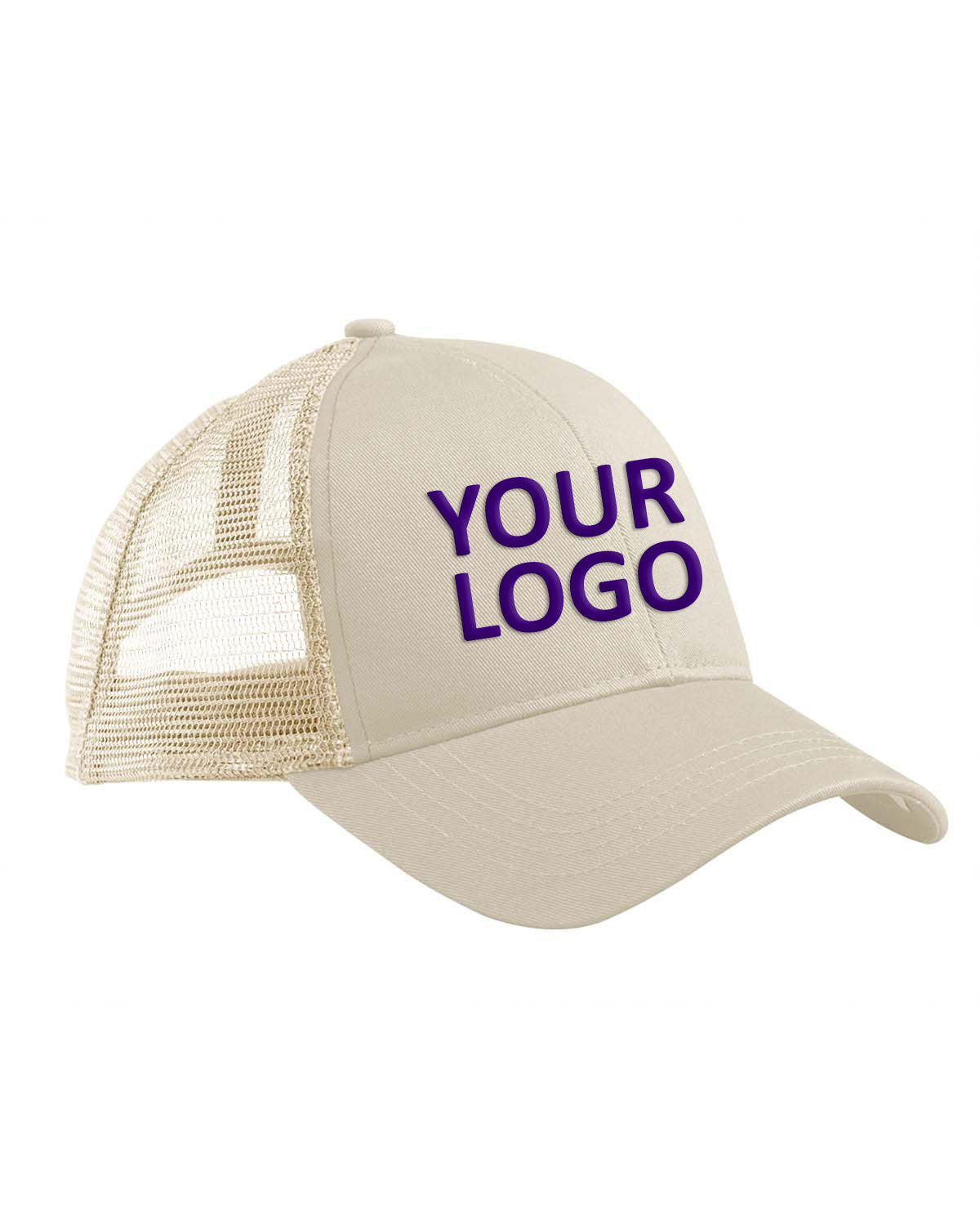 Econscious Eco Trucker Custom Hats, Oyster/ Oyster