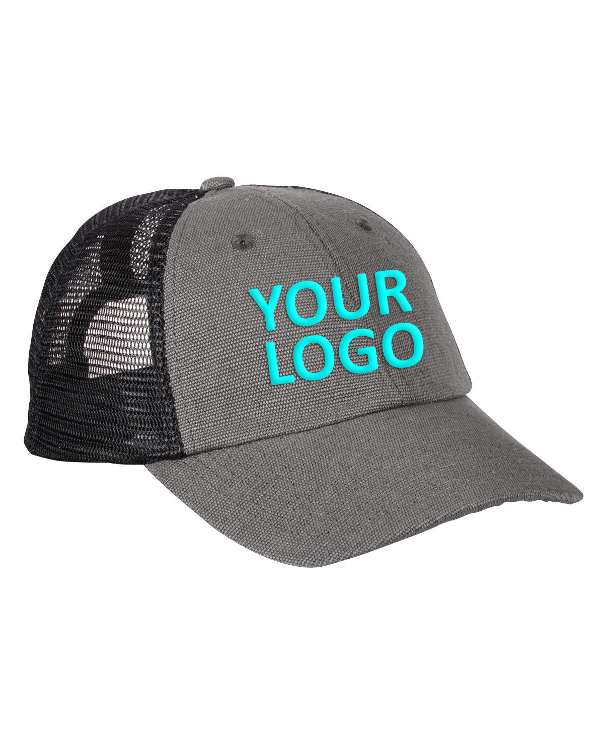 econscious_ec7095_charcoal/ black_company_logo_headwear