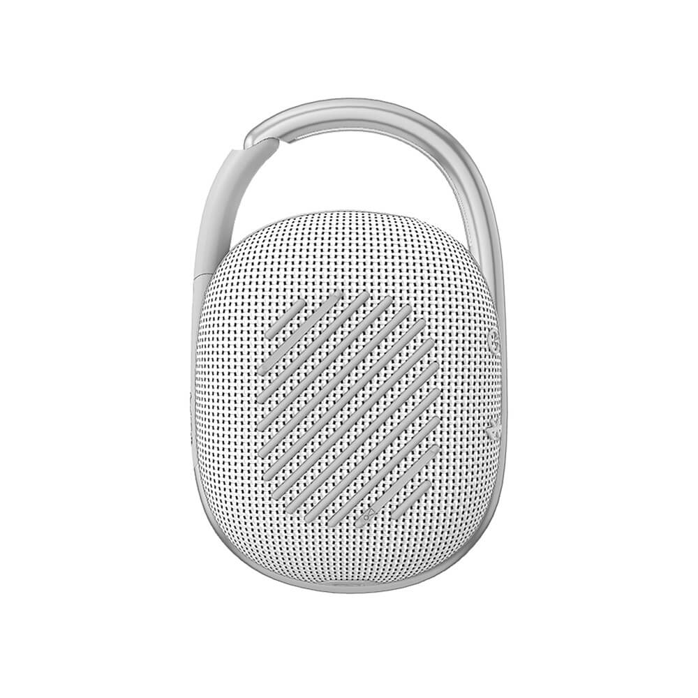 Custom JBL Clip 4 Ultra-Portable Waterproof Speaker, White