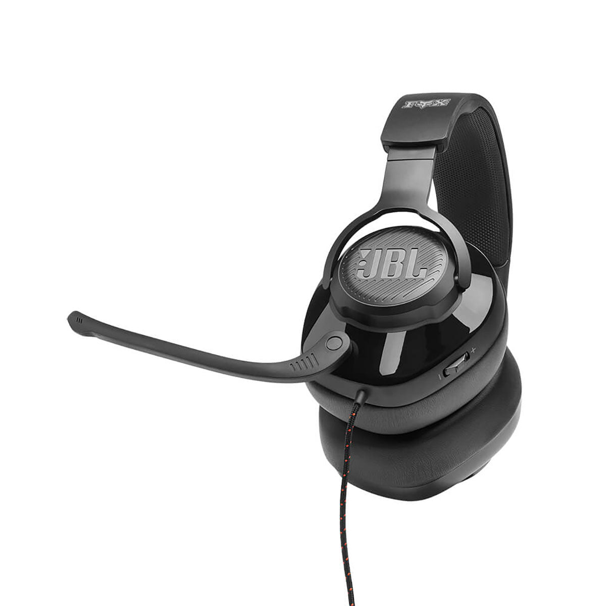 JBL Quantum 200 Wired Over Ear Gaming Headset With Flip Up Mic, Black