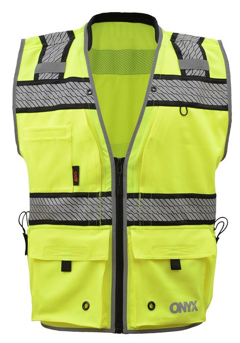 GSS Onyx Class 2 Surveyors Safety Vest 1511 Lime