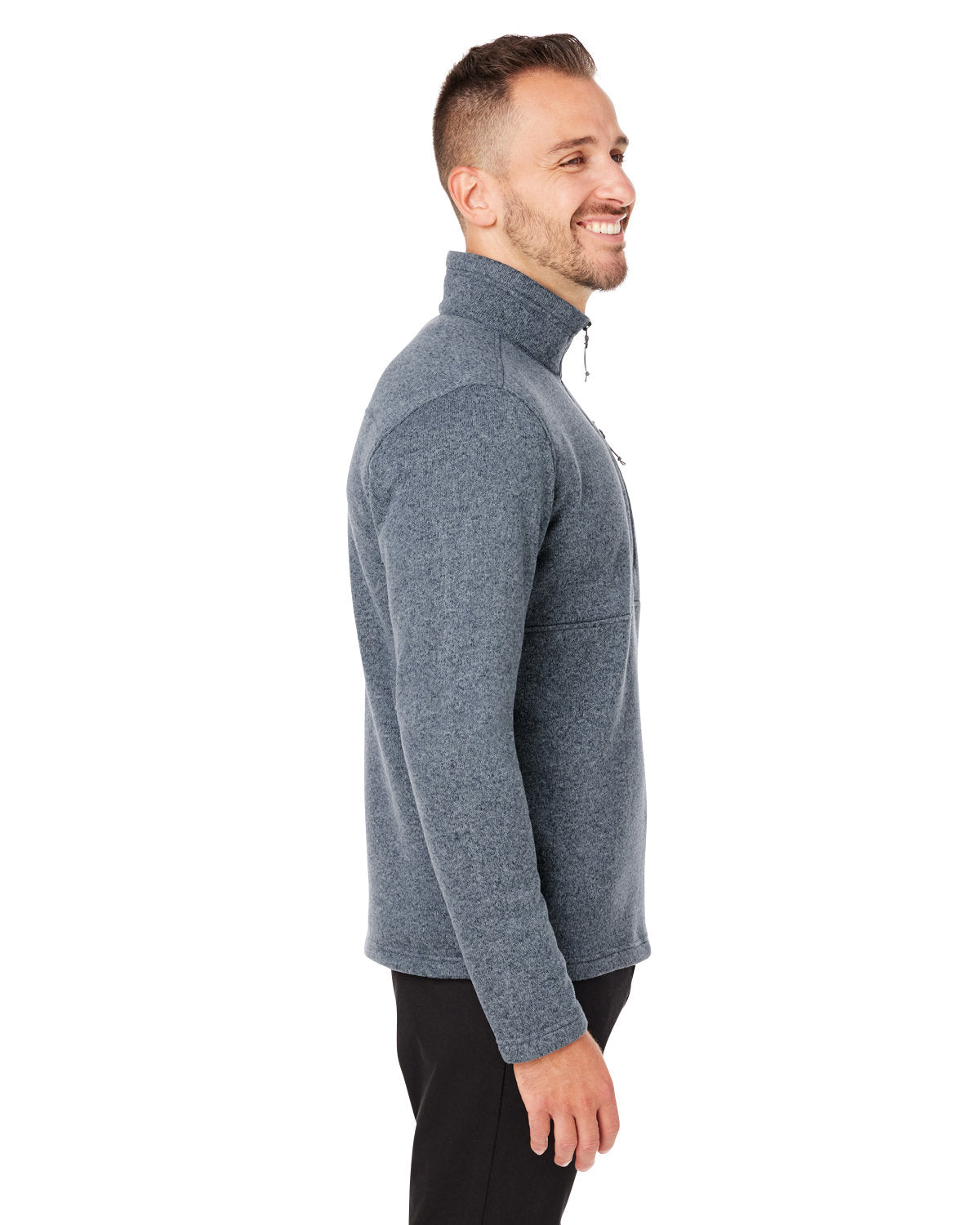 Marmot Men's Dropline Sweater Fleece Half-Zips, Steel Onyx
