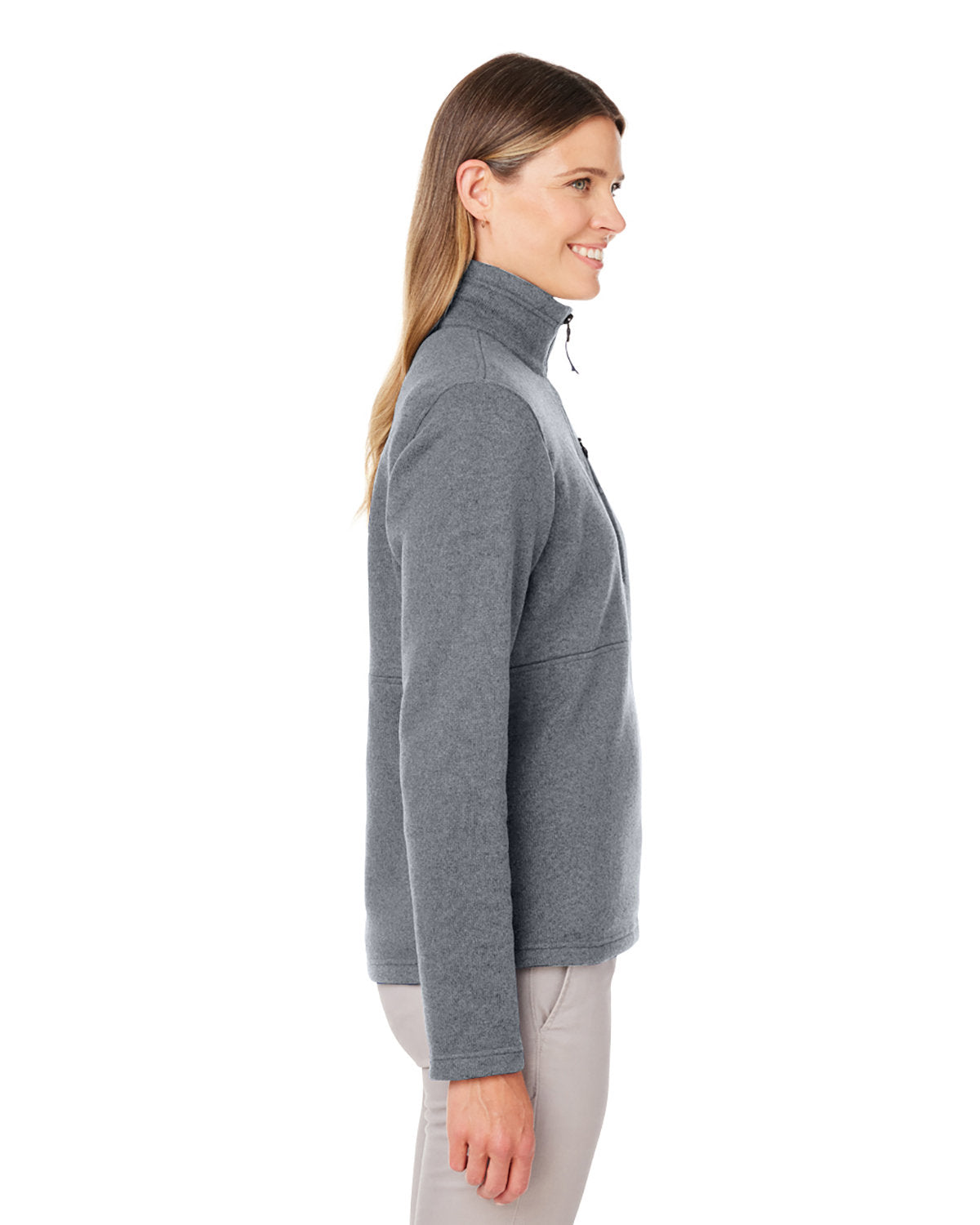 Marmot Ladies Dropline Sweater Fleece Half-Zips, Steel Onyx