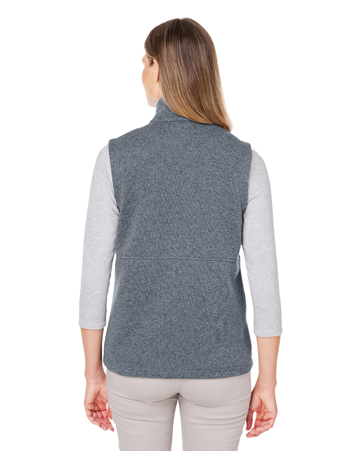 Marmot Ladies Dropline Sweater Fleece Vests, Steel Onyx