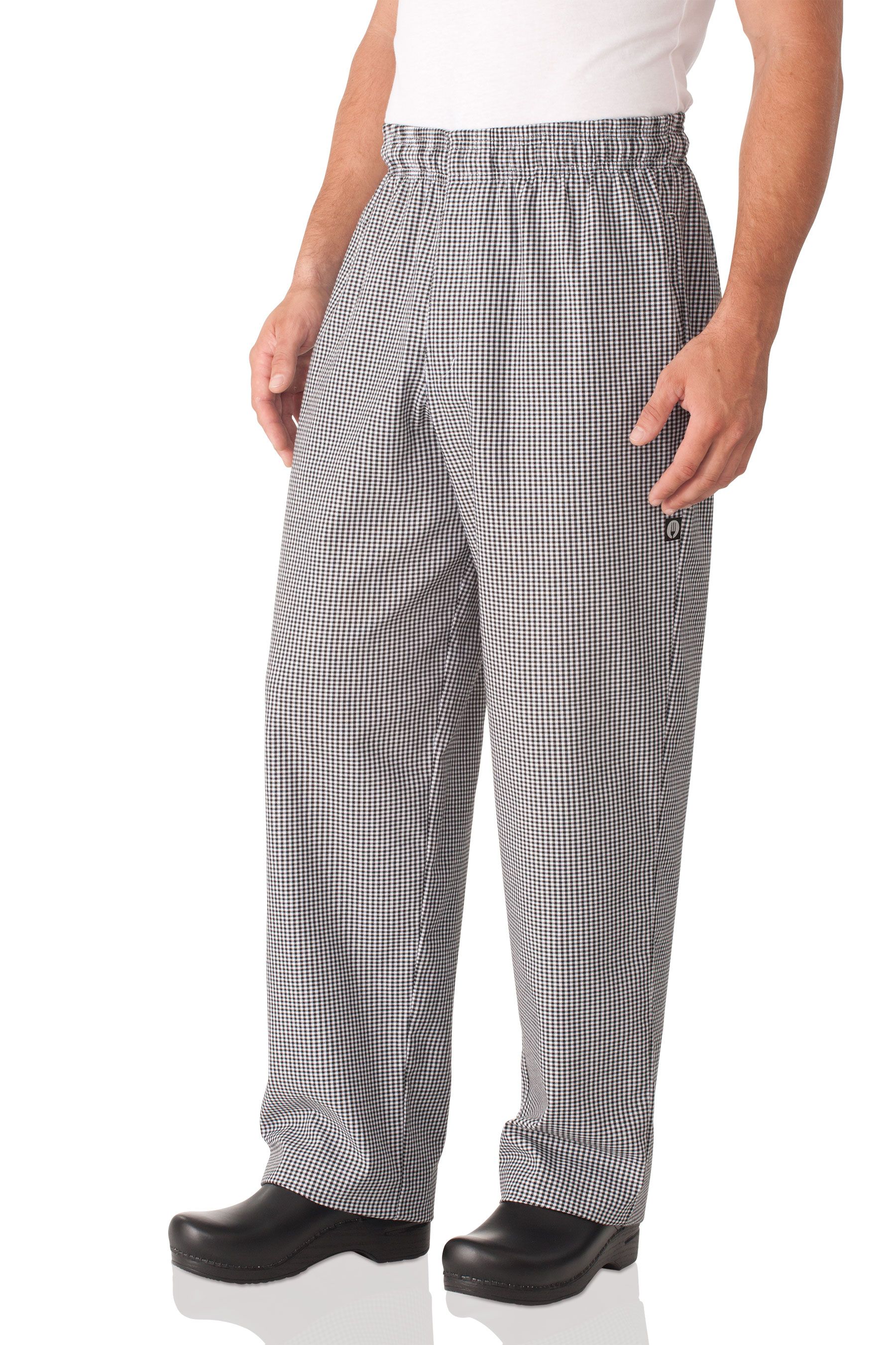 Men's Essential Chef Pants, Small Check
