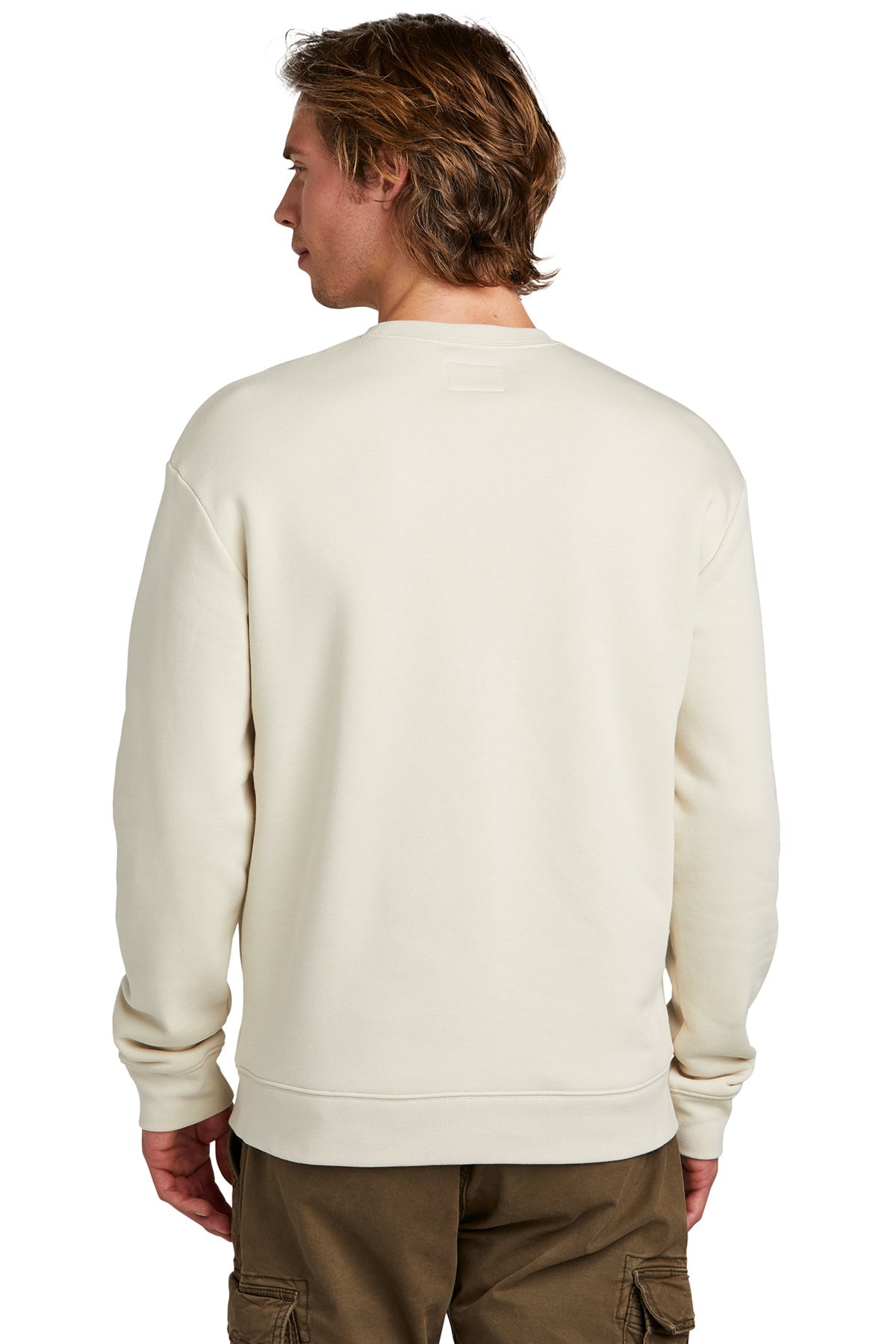 New Era Heritage Fleece Custom Pocket Sweatshirts, Soft Beige