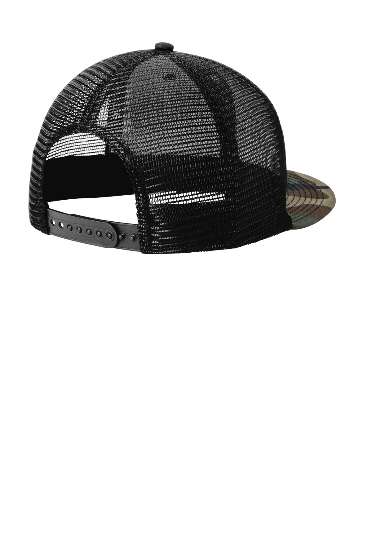 New Era Standard Fit Trucker Caps, Camo/ Black