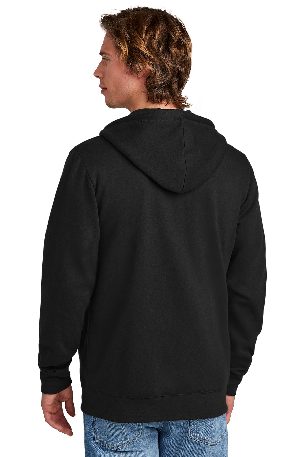 New Era Comeback Fleece Full-Zip Custom Hoodies, Black