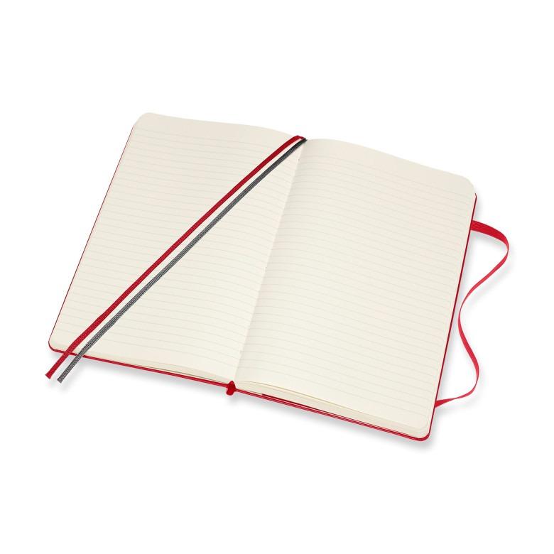 Moleskine Hard Cover Ruled Large Expanded Notebook Scarlet Red