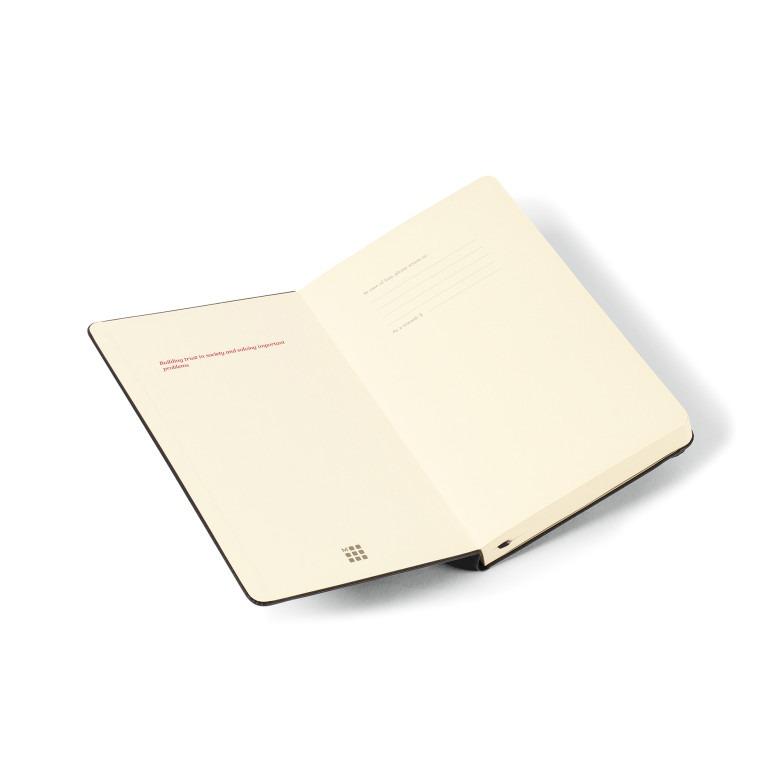 Moleskine Hard Cover Ruled Large Expanded Notebook Black