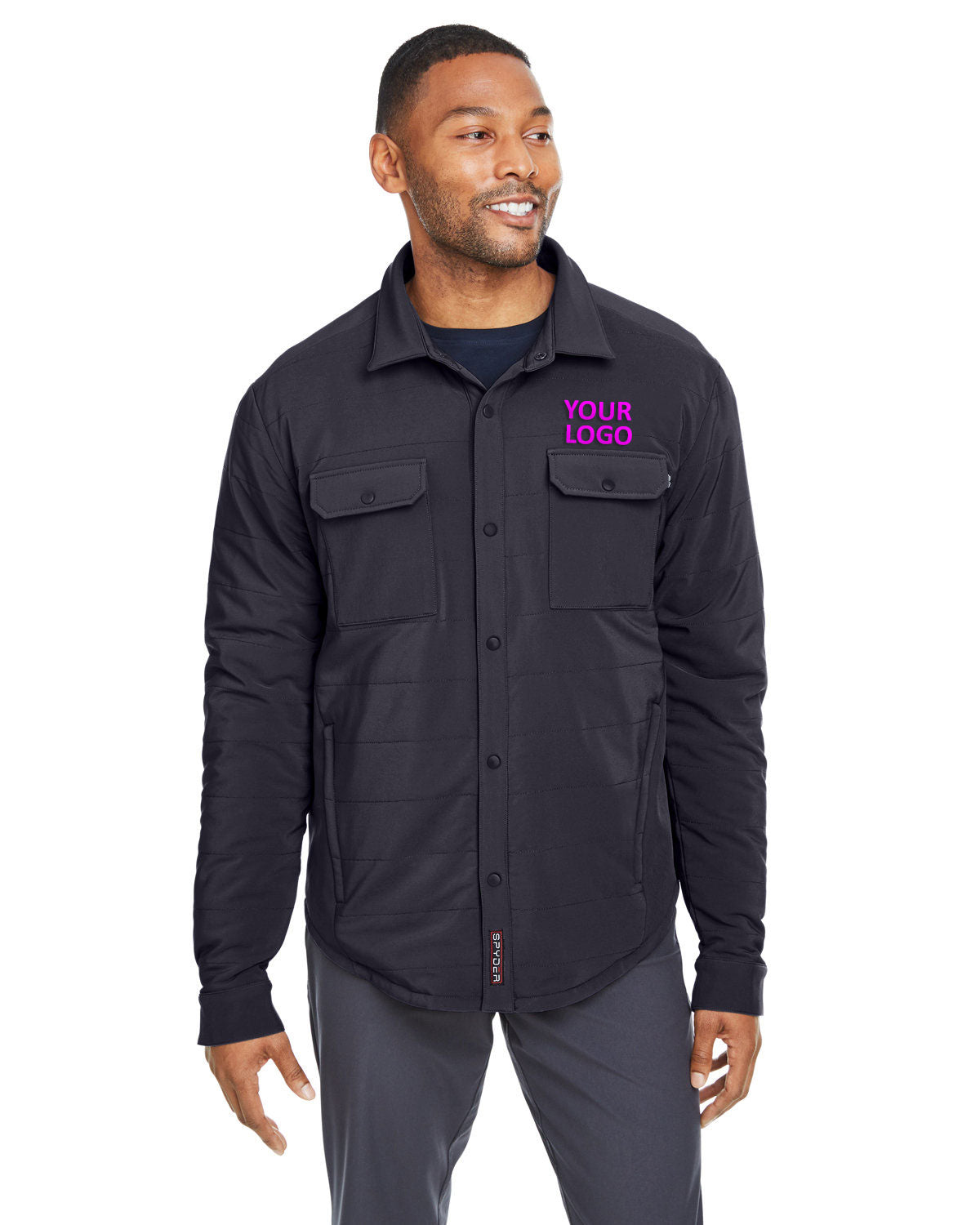 business jackets with logo Spyder BLACK S17030